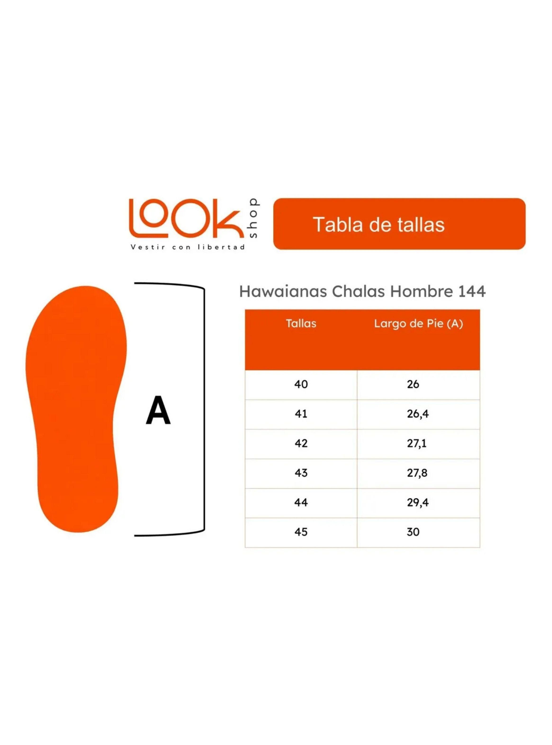 Chalas Hombres Hawaianas Goma Suela Extra Confortable Ducha 144-7