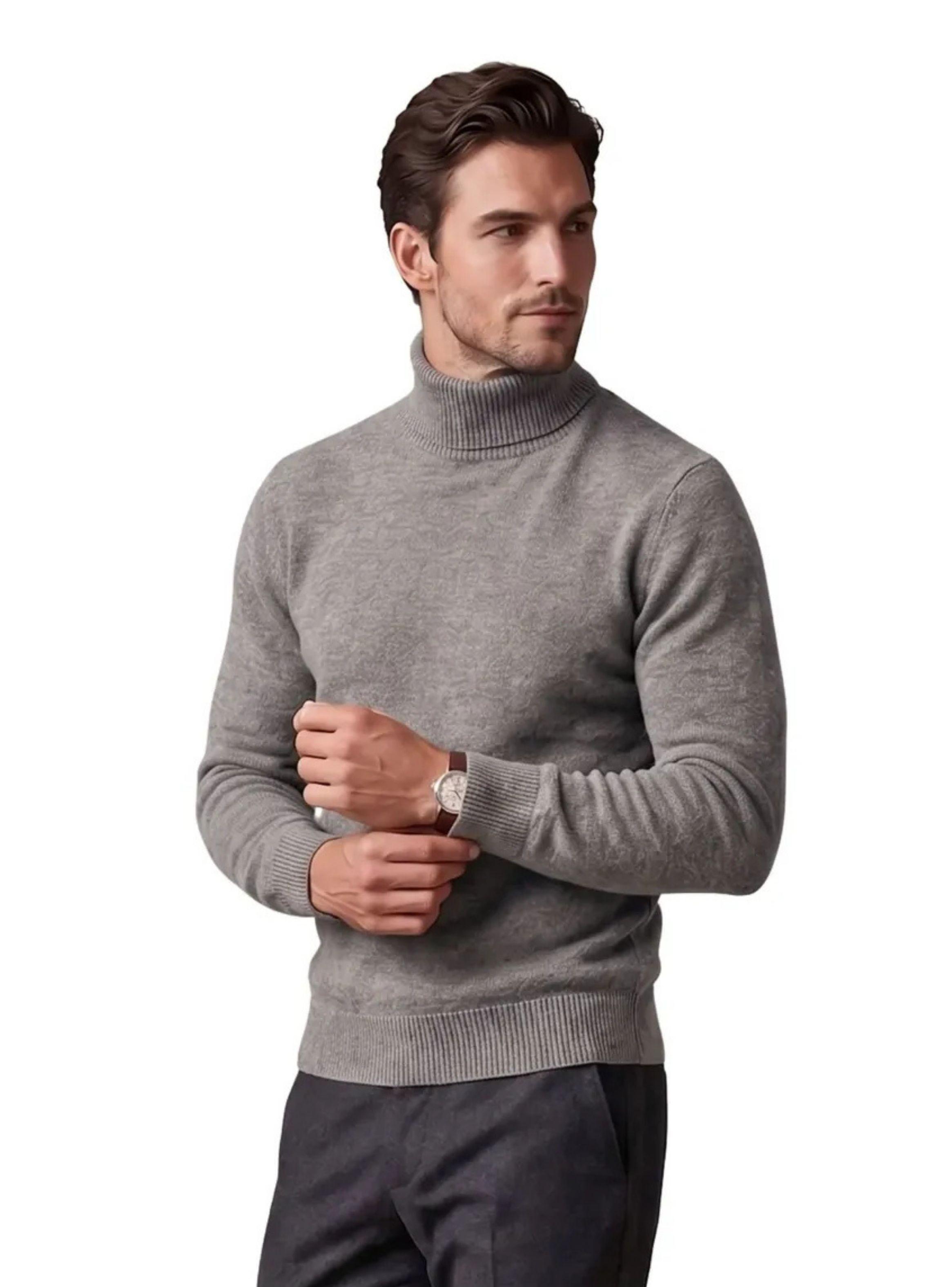 Sweater Tejido Hombre Cuello Subido Beatle Colores 189-2