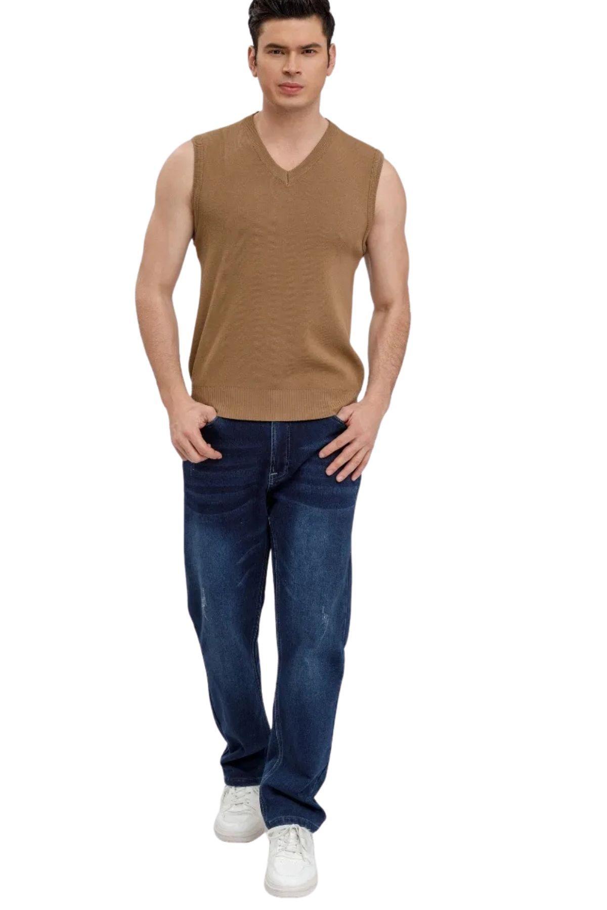  Sweater Sin Mangas Hombre Cuello V, Excelente Calidad 131-1