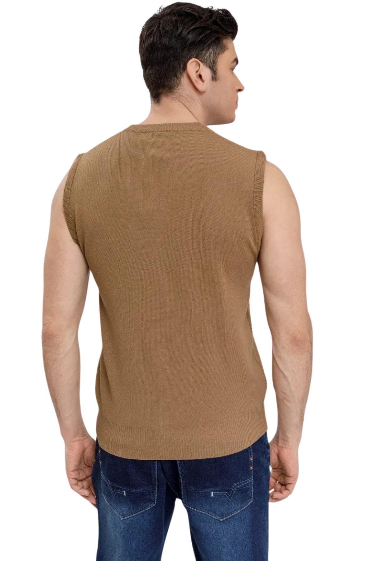  Sweater Sin Mangas Hombre Cuello V, Excelente Calidad 131-3