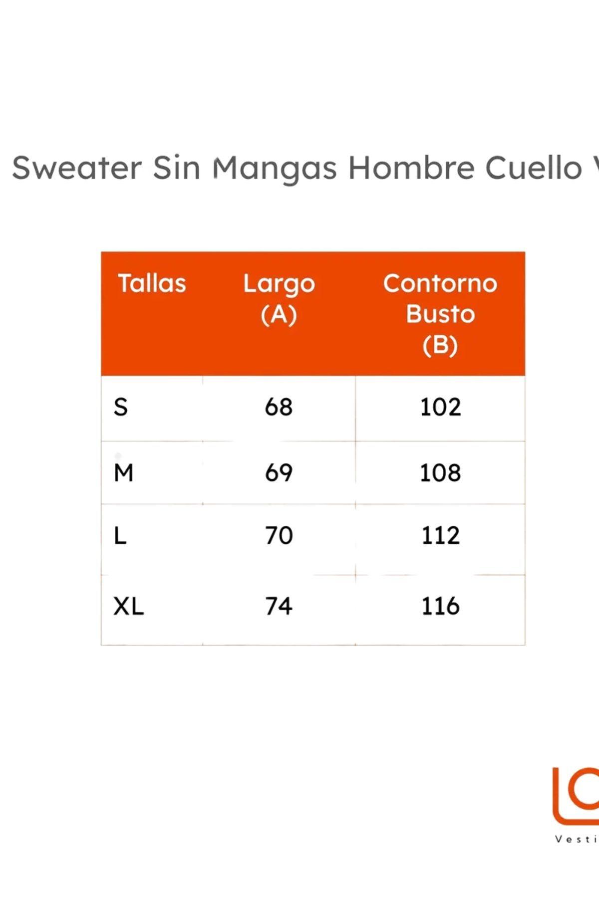  Sweater Sin Mangas Hombre Cuello V, Excelente Calidad 131-4
