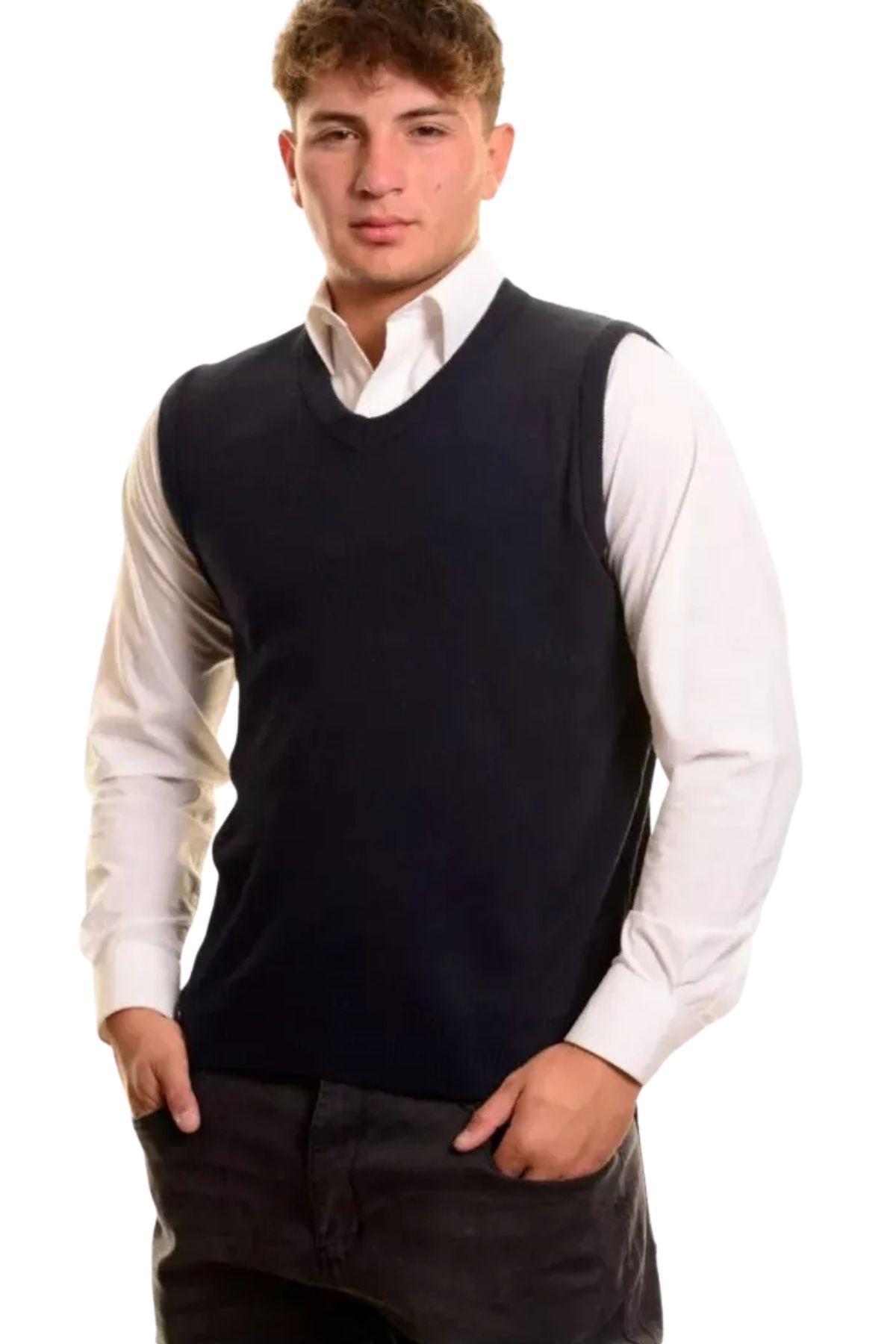  Sweater Sin Mangas Hombre Cuello V, Excelente Calidad 131-0