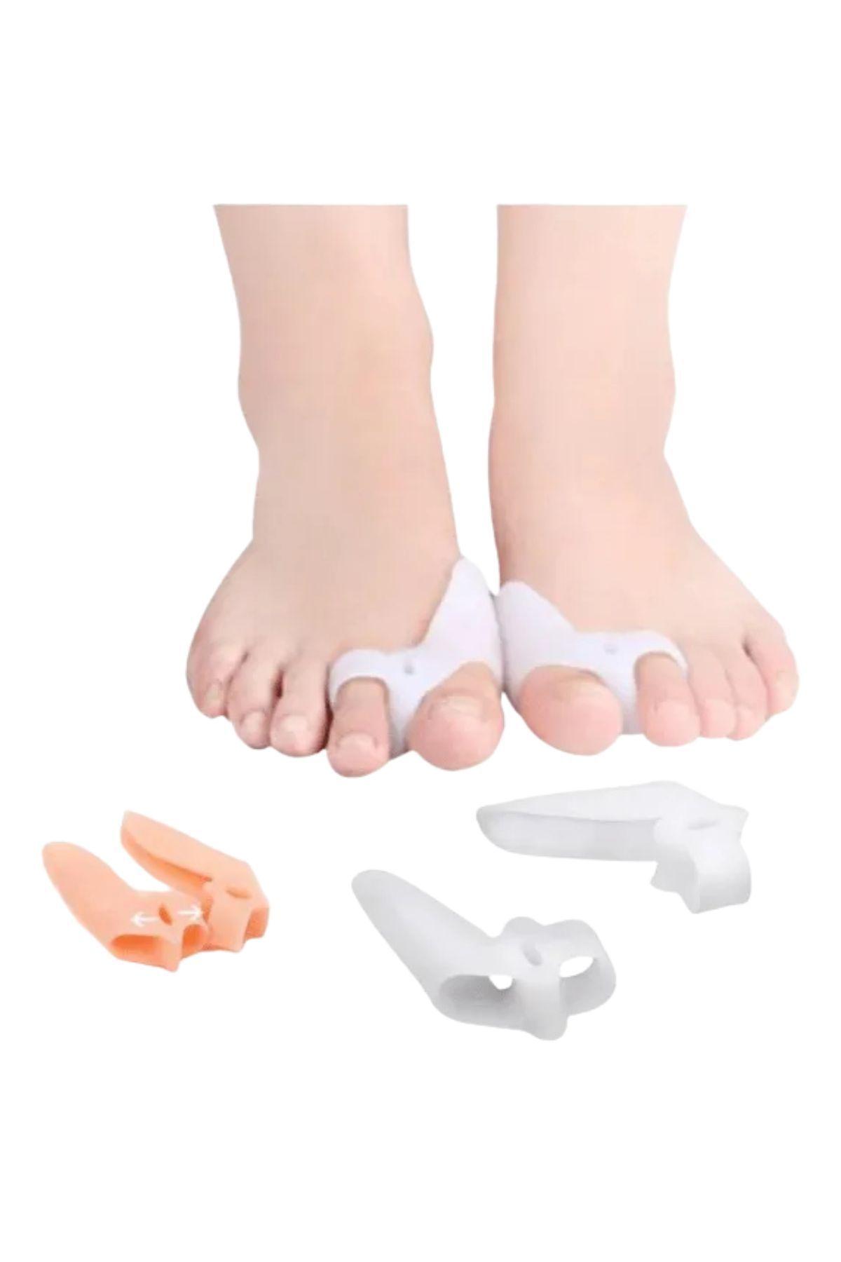 Pack 2 Corrector Juanete Ambos Pies Separador Dedo Silicona 025-3