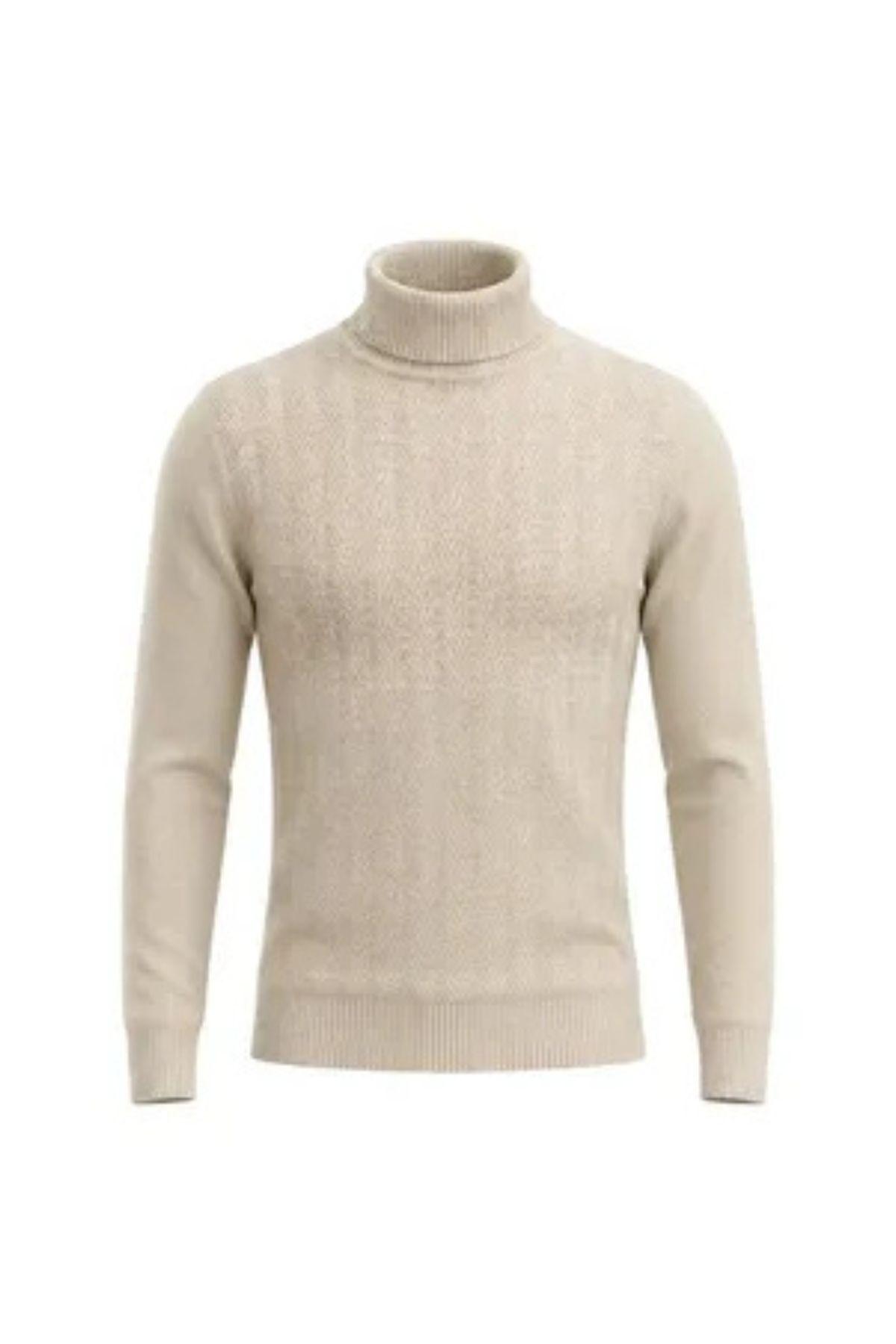 Sweater Tejido Hombre Cuello Subido Beatle 108-4