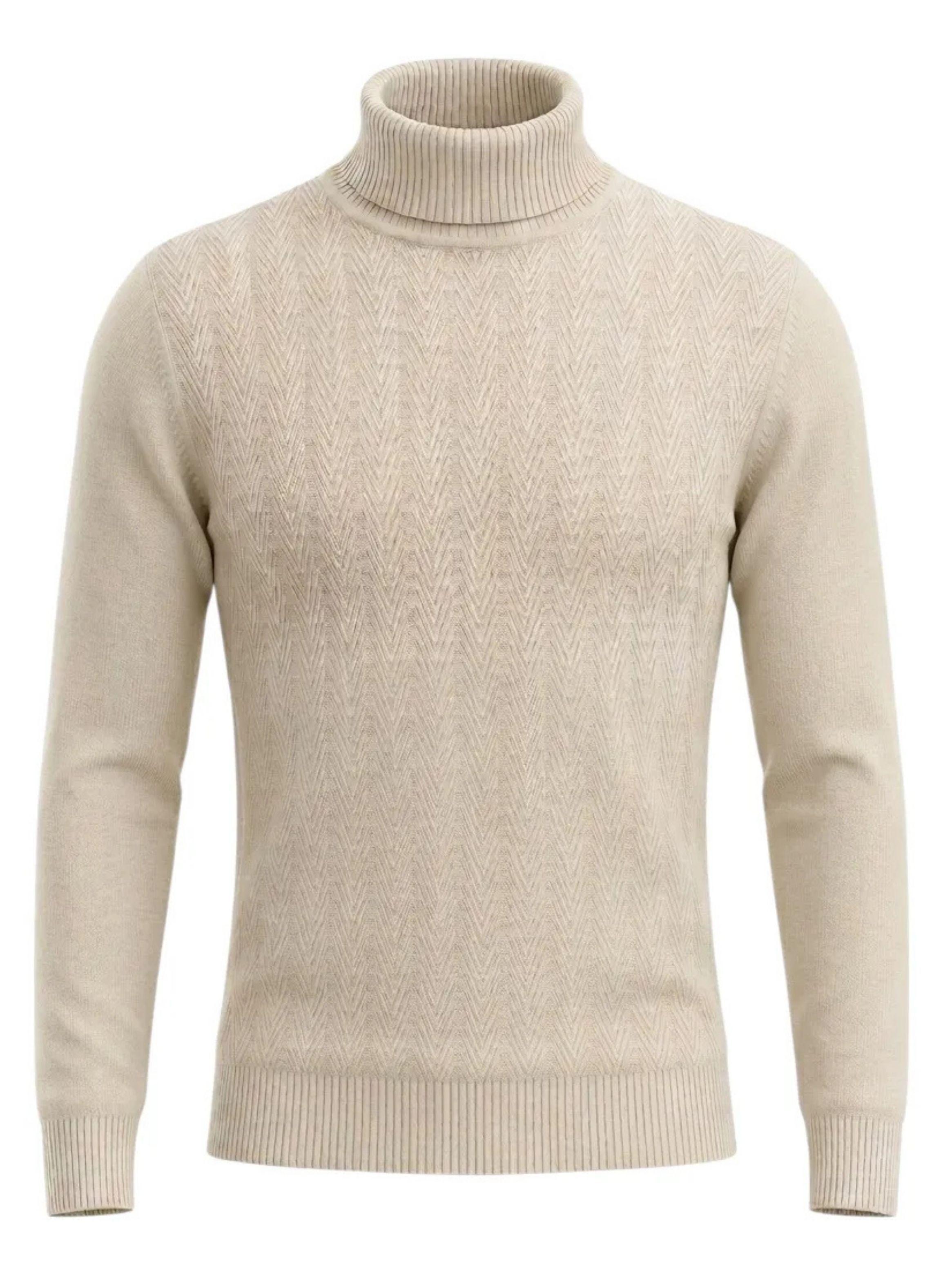 Sweater Tejido Hombre Cuello Subido Beatle 108-4