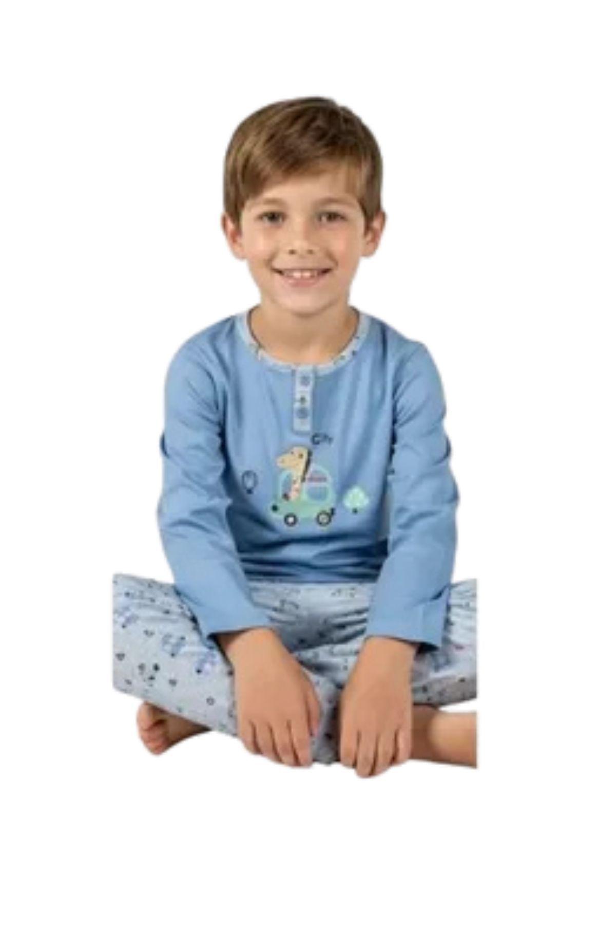 Pijama Niño Verano. Manga Larga. Diseños. 411-2