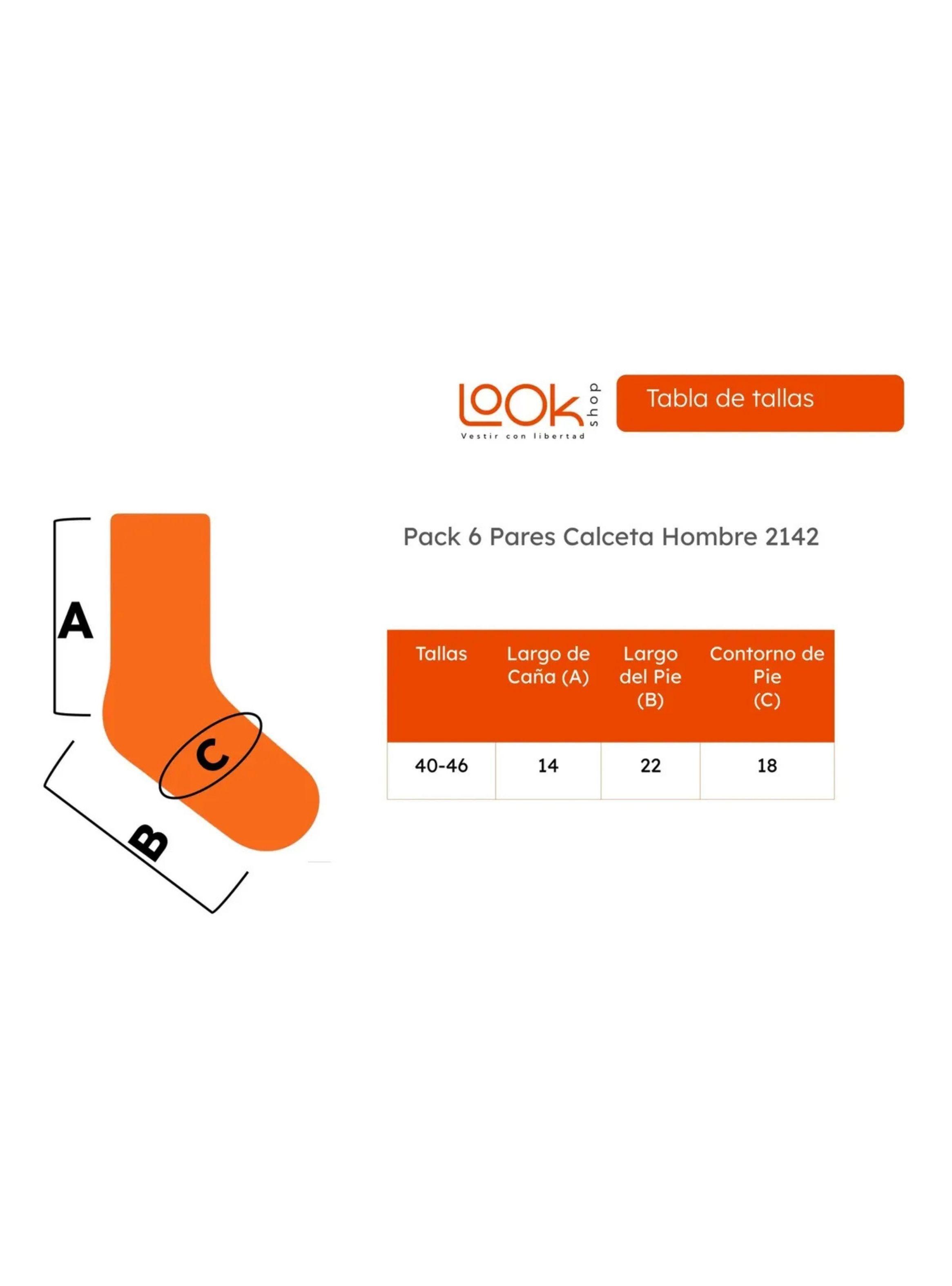 Pack 6 Pares Calcetines De Lana Térmicos Gruesos Invierno 2142-5