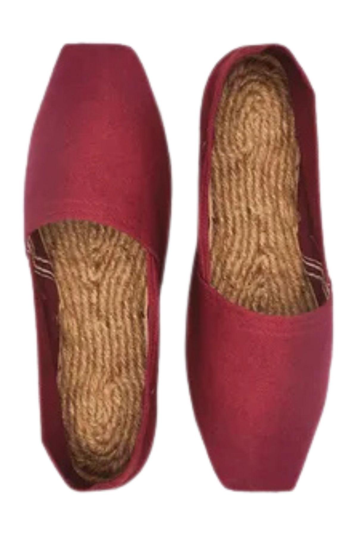 Alpargatas Iberia. Suela Cañamo Yute 100% Natural. Excelente Burdeo -4
