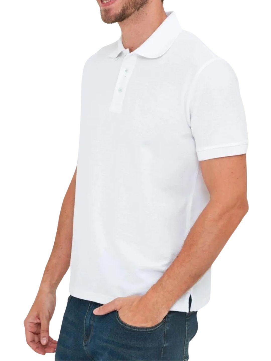 Polera Piqué Hombre Premium Textura Suave. 3 Botones Uv .m16 001-1