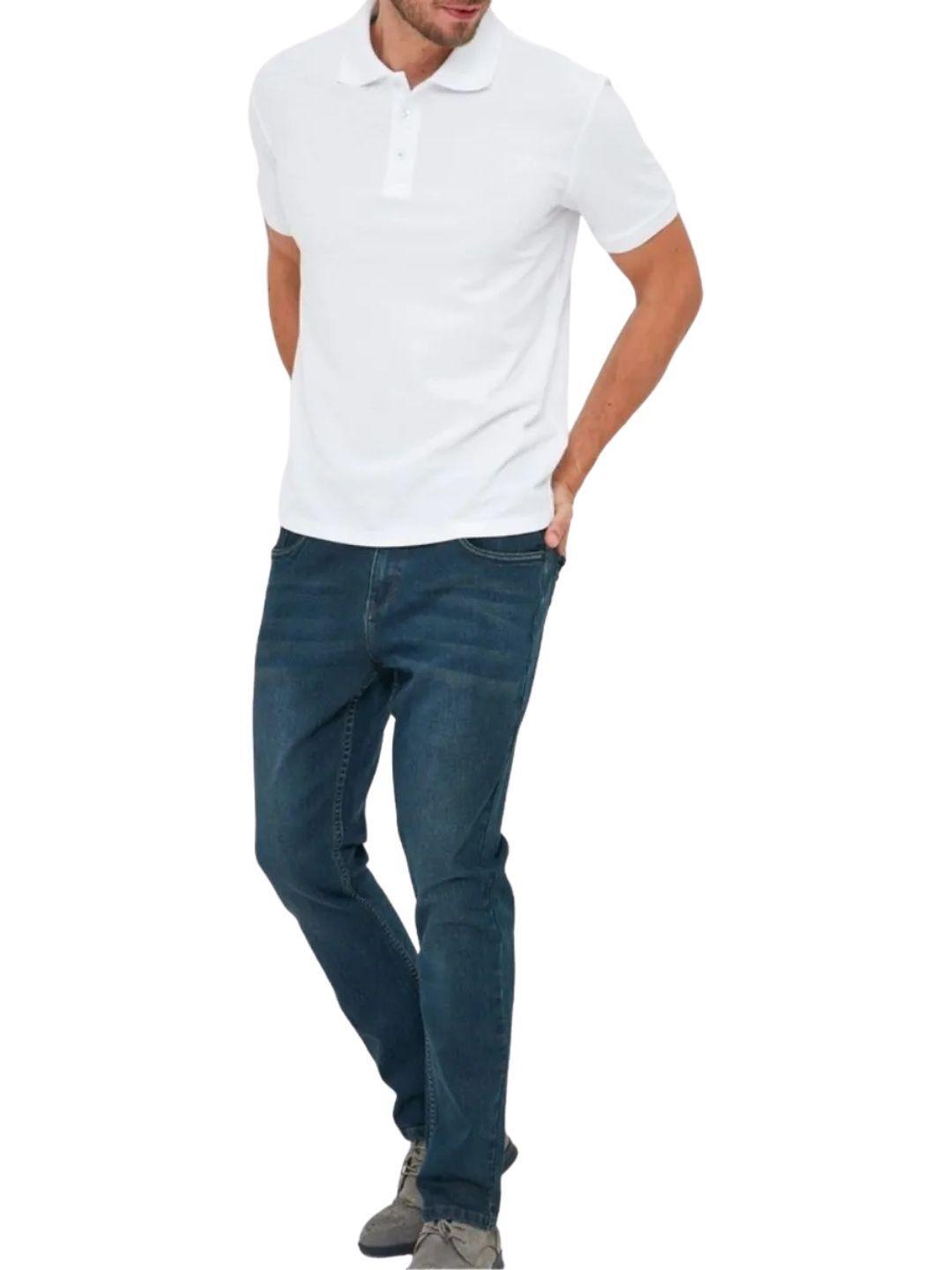 Polera Piqué Hombre Premium Textura Suave. 3 Botones Uv .m16 001-2