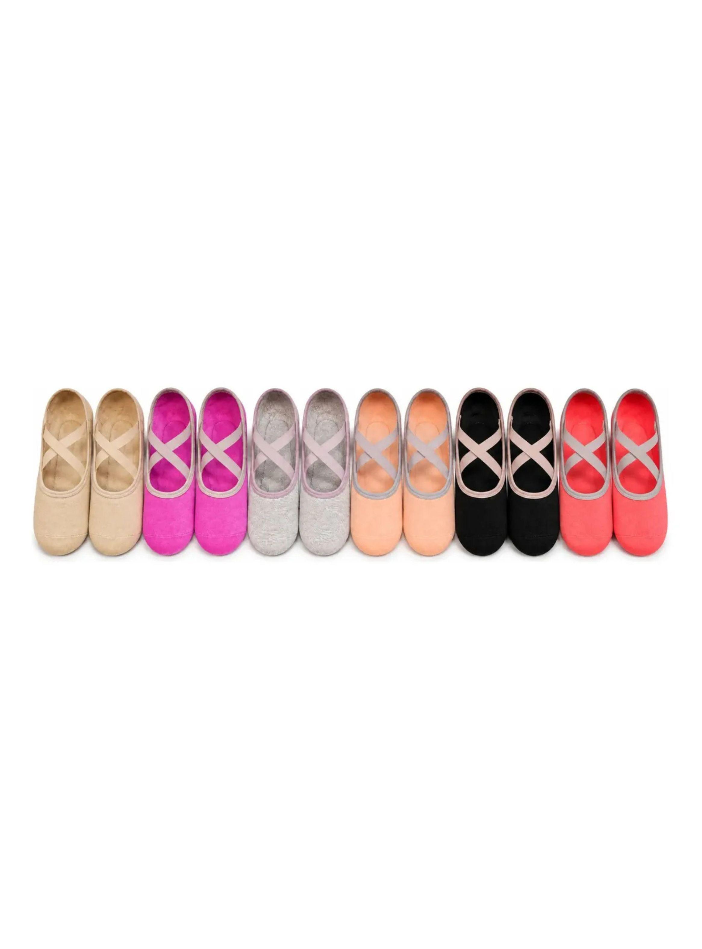 Pack 12 Calcetines Ballerina Mujer Antideslizantes Yoga Gym 130Y-1