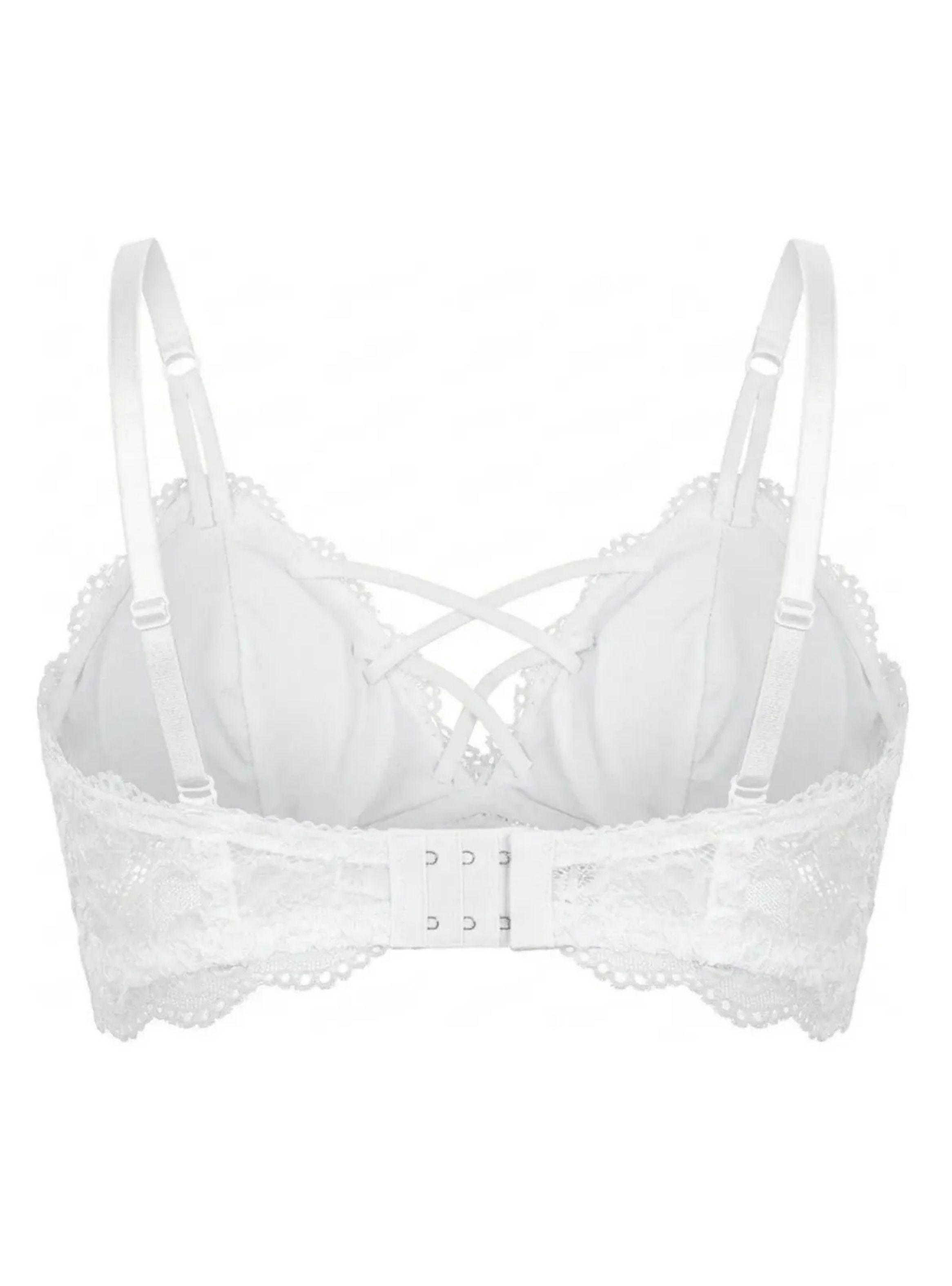 Bralet Top Elasticado Mujer Sostén Peto Sujetador Encaje 600-5