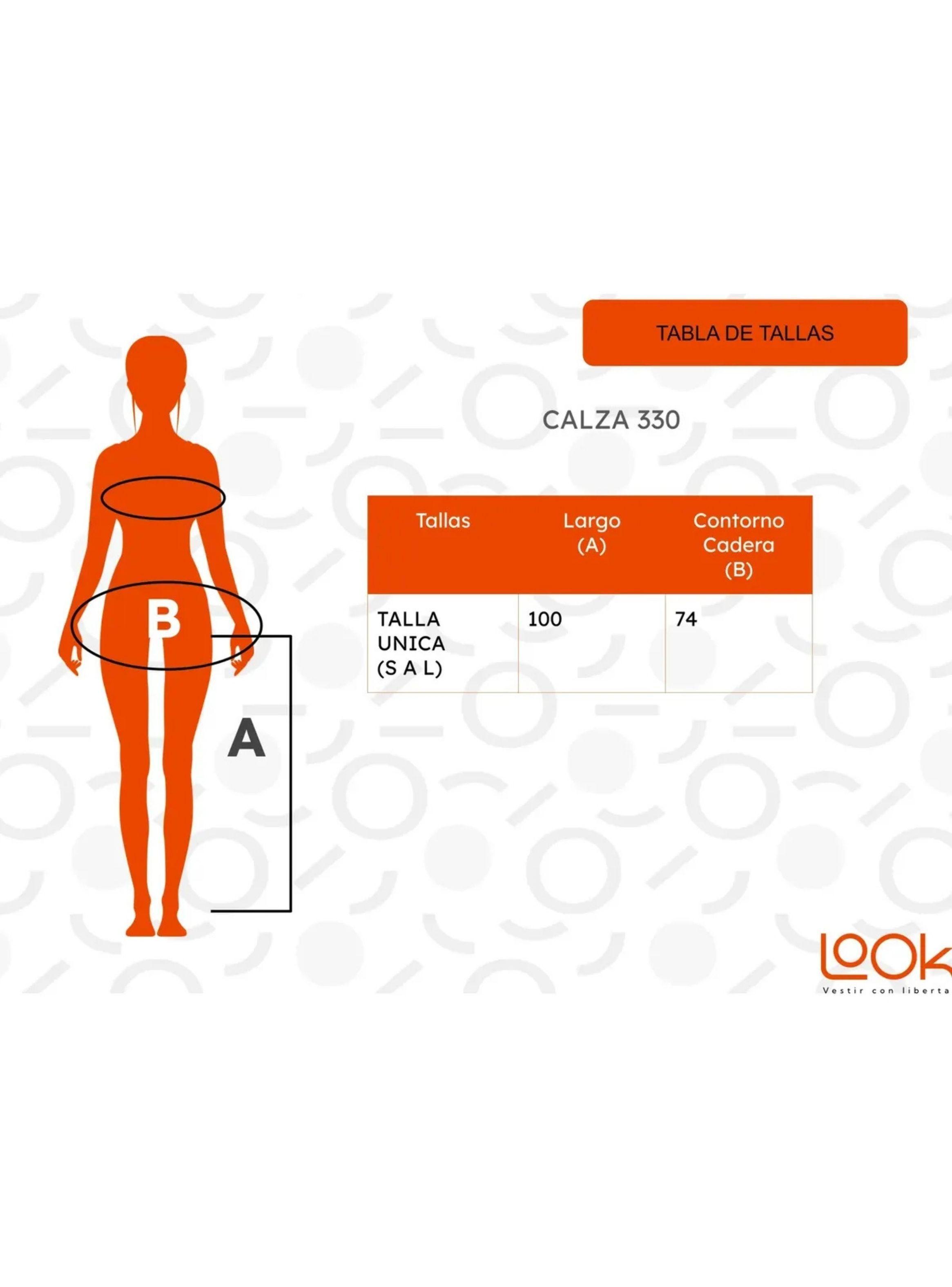 Pack 2 Calzas Polar Sin Costura Mujer. Tiro Extra Largo 330-6