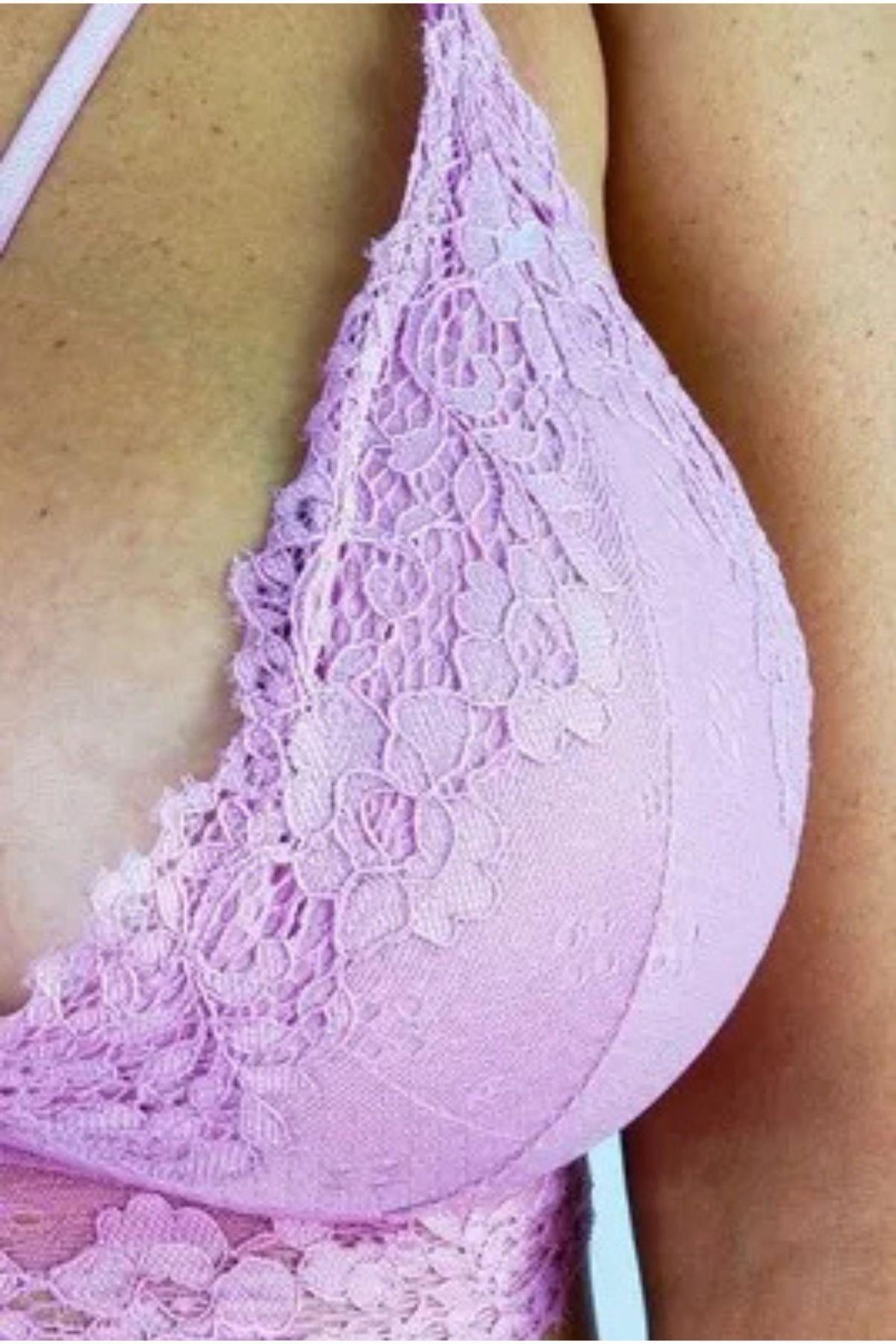 Bralet. Top Elasticado Mujer. Sostén Peto Sujetador Encaje 168-2