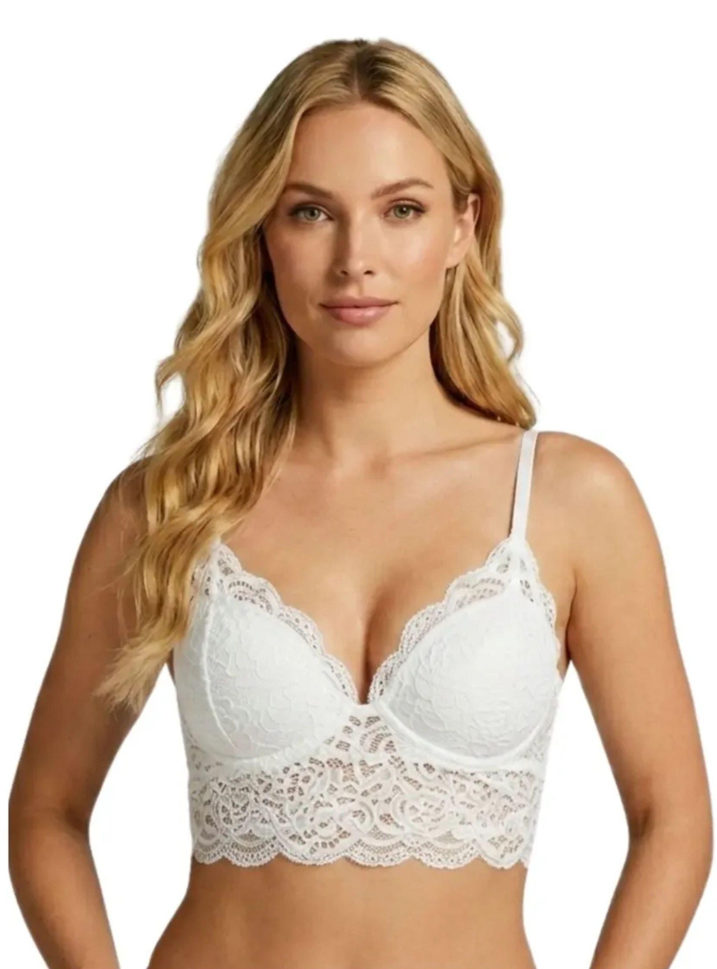 Bralet. Top Elasticado Mujer. Sostén Peto Sujetador Encaje 168-0