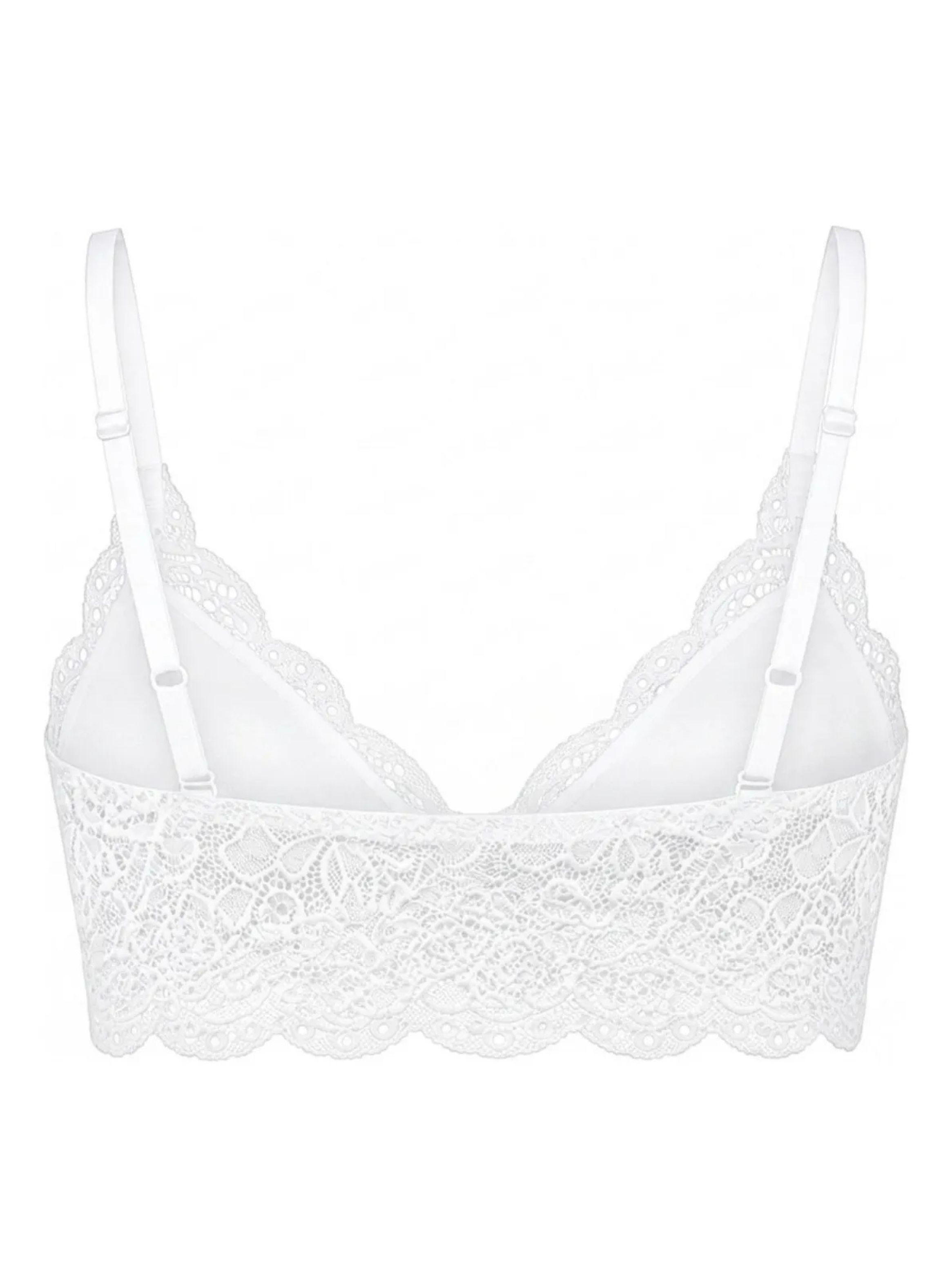Bralet. Top Elasticado Mujer. Sostén Peto Sujetador Encaje 168-5