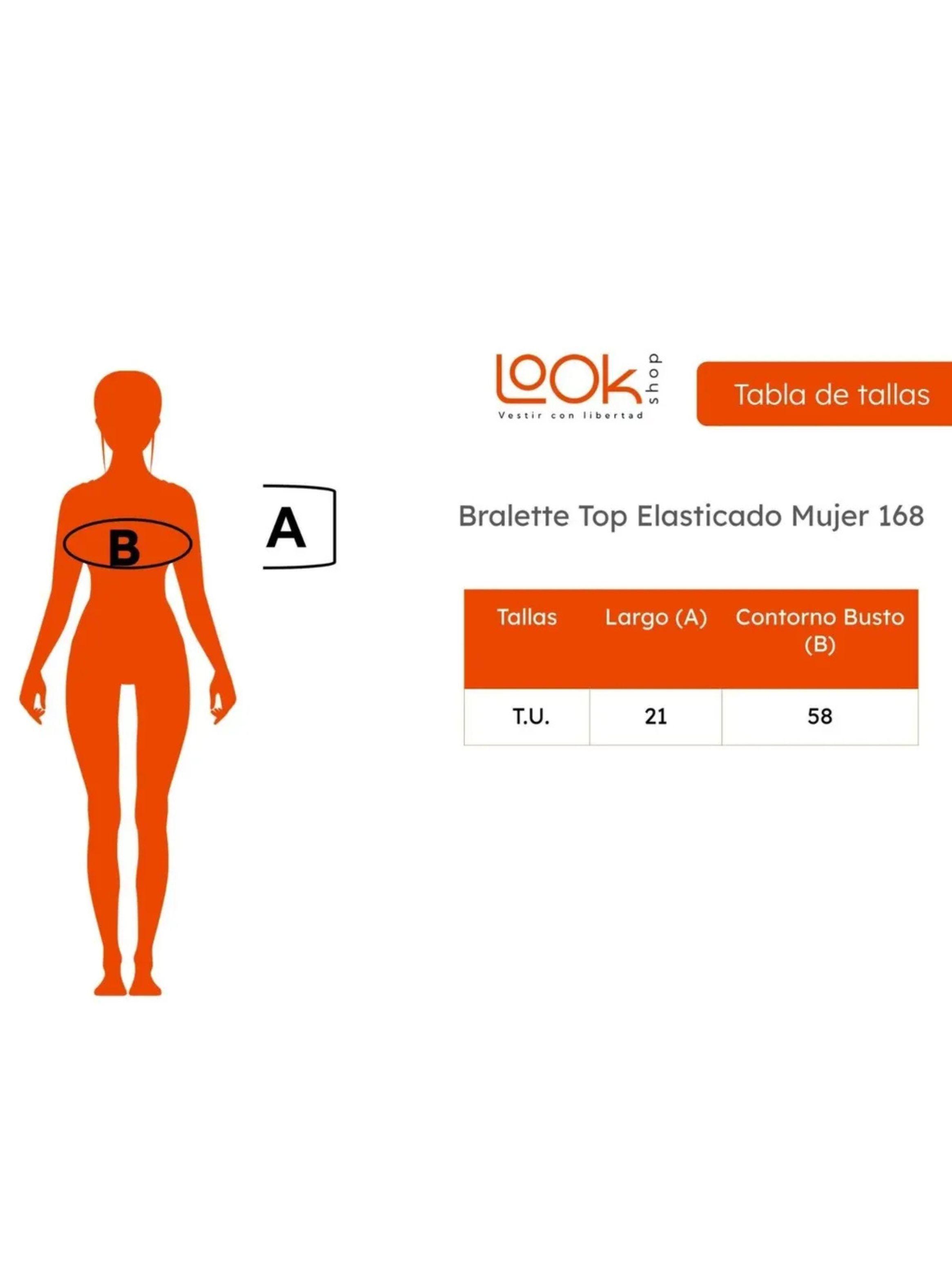 Bralet. Top Elasticado Mujer. Sostén Peto Sujetador Encaje 168-7