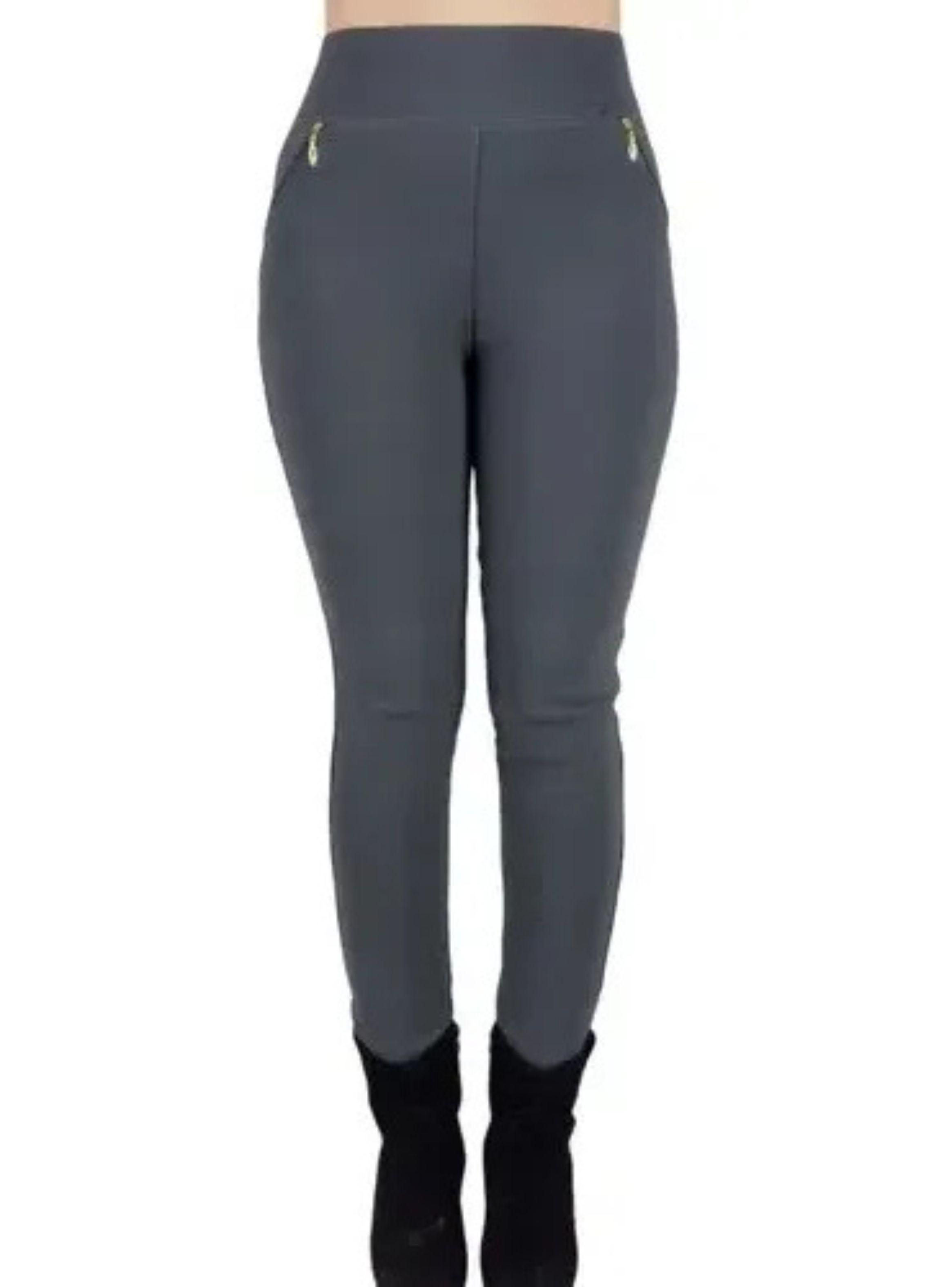 Pantalon Calza Forro Piel. Bolsillo Cierre. M a XL. 0597-2
