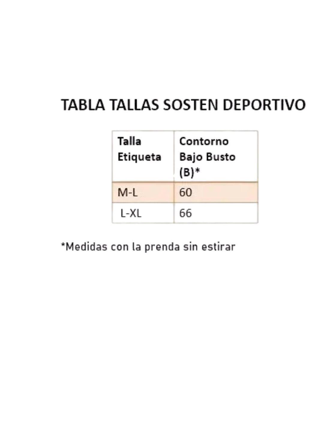 Pack 2 Sostén Deportivo Elasticado Mujer Tirantes #3-6