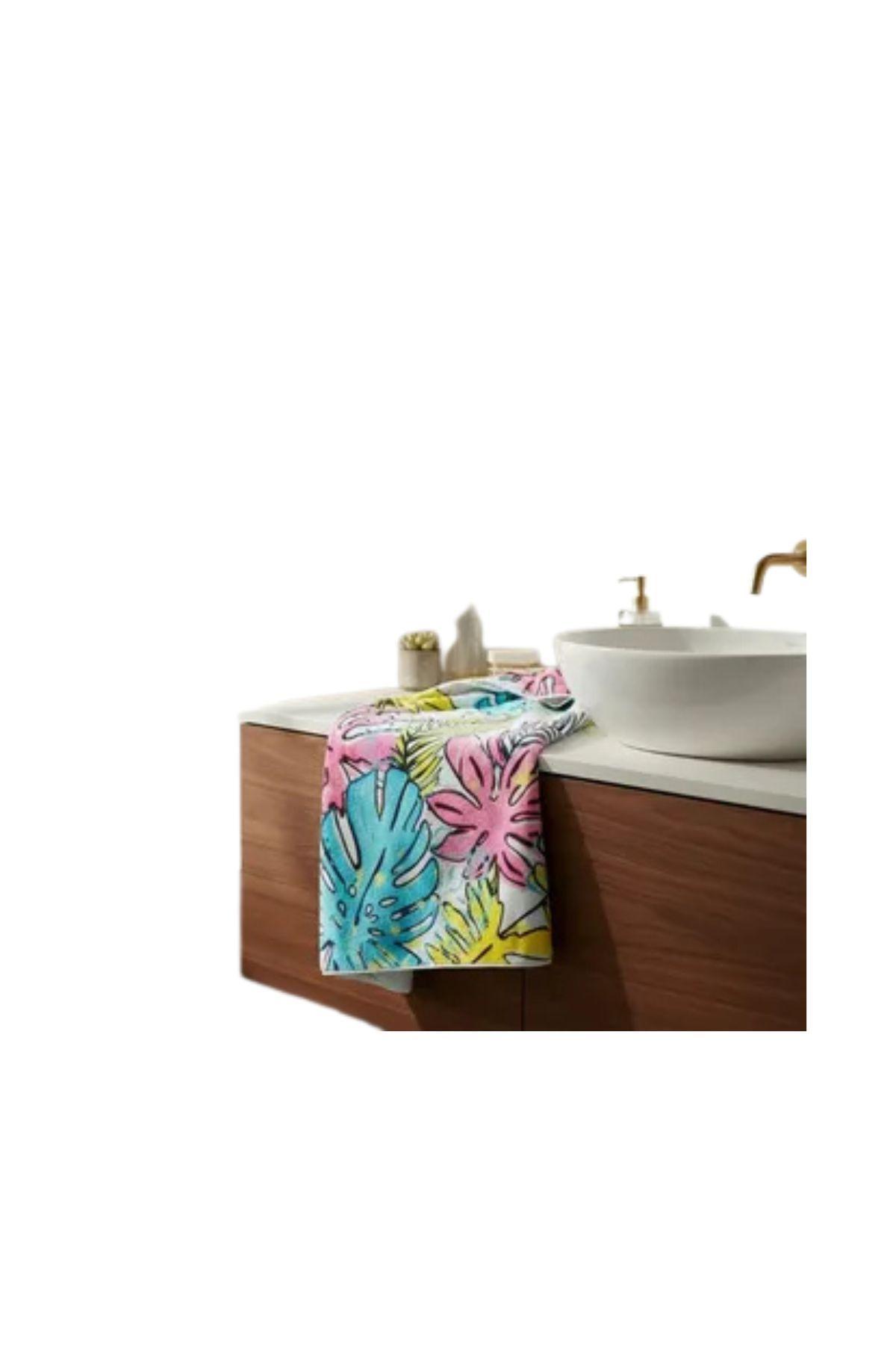 Pack 2 Toalla Mujer De Baño Con Capucha, Secado Rápido Rosa/Hoja 380 -3
