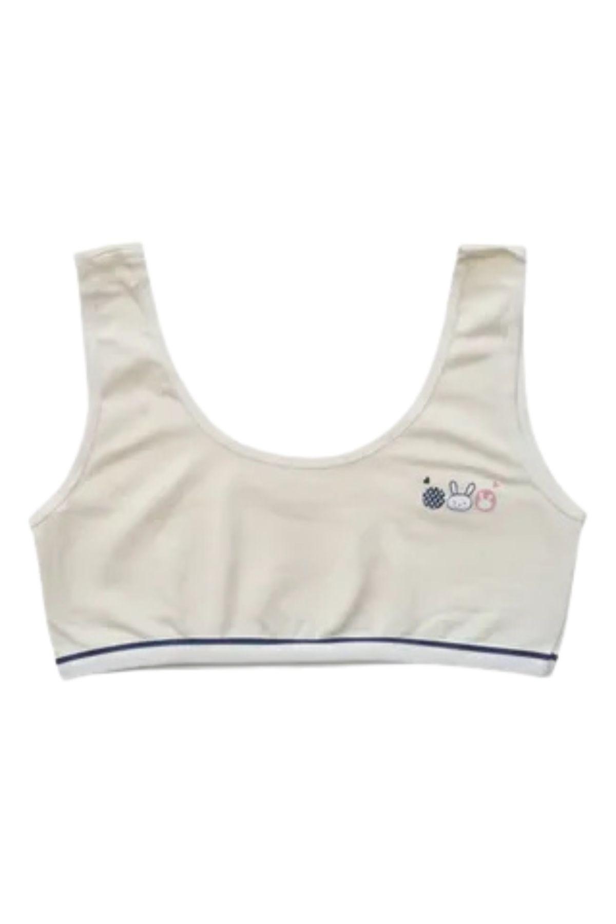 Pack 3 Petos Niña Algodón Colores. Mi Primer Sostén. 040-3