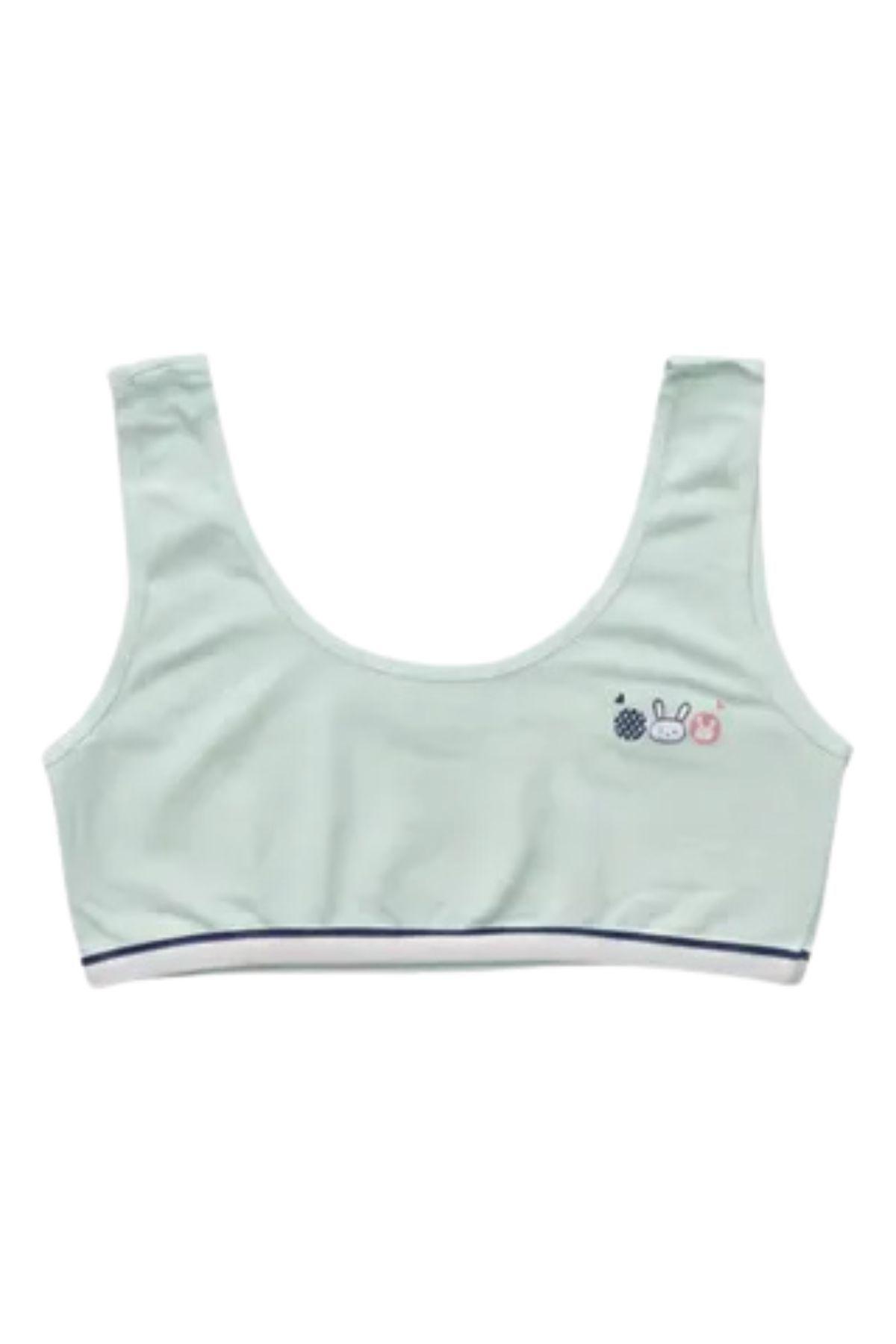 Pack 3 Petos Niña Algodón Colores. Mi Primer Sostén. 040-4