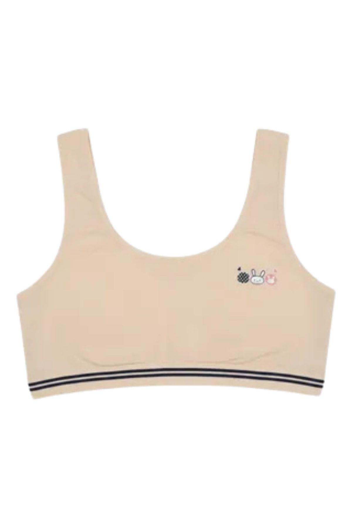 Pack 3 Petos Niña Algodón Colores. Mi Primer Sostén. 040-5