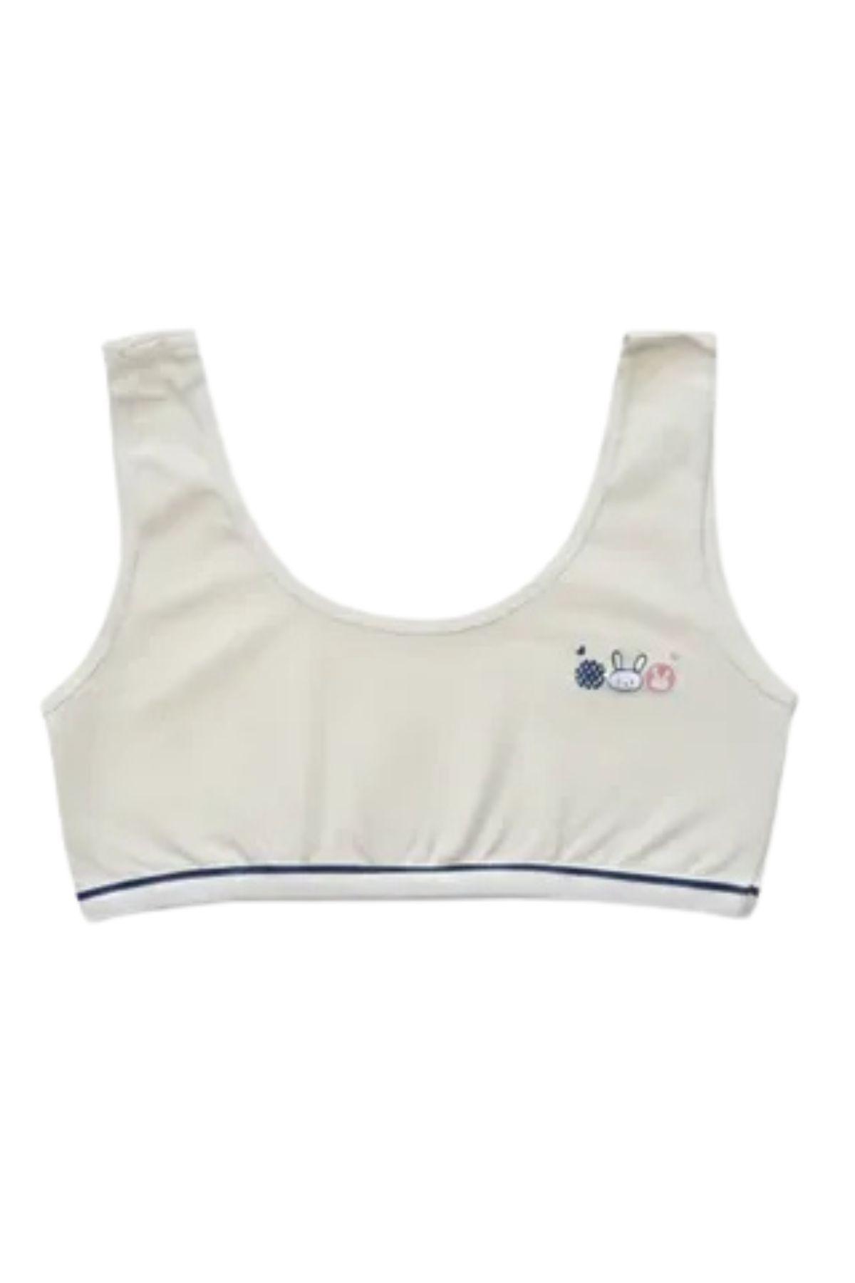 Pack 3 Petos Niña Algodón Colores. Mi Primer Sostén. 040-6