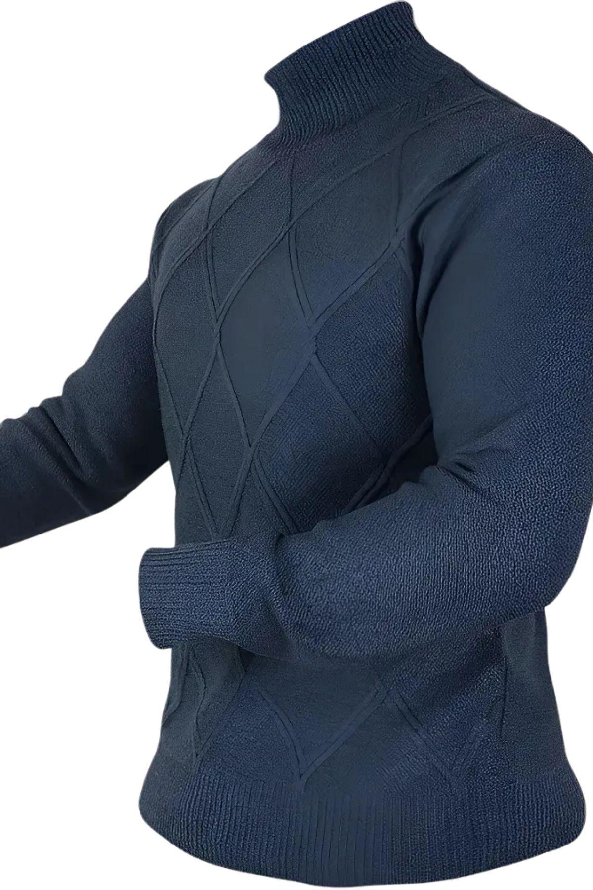 Sweater Lana Hombre Cuello Subido Beatle 130-1