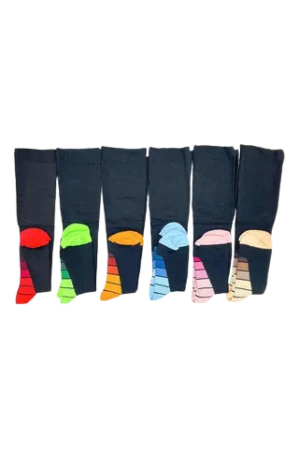 Pack 2 Pares Media Larga Compresión Varices Deportiva Diseño 5747-5