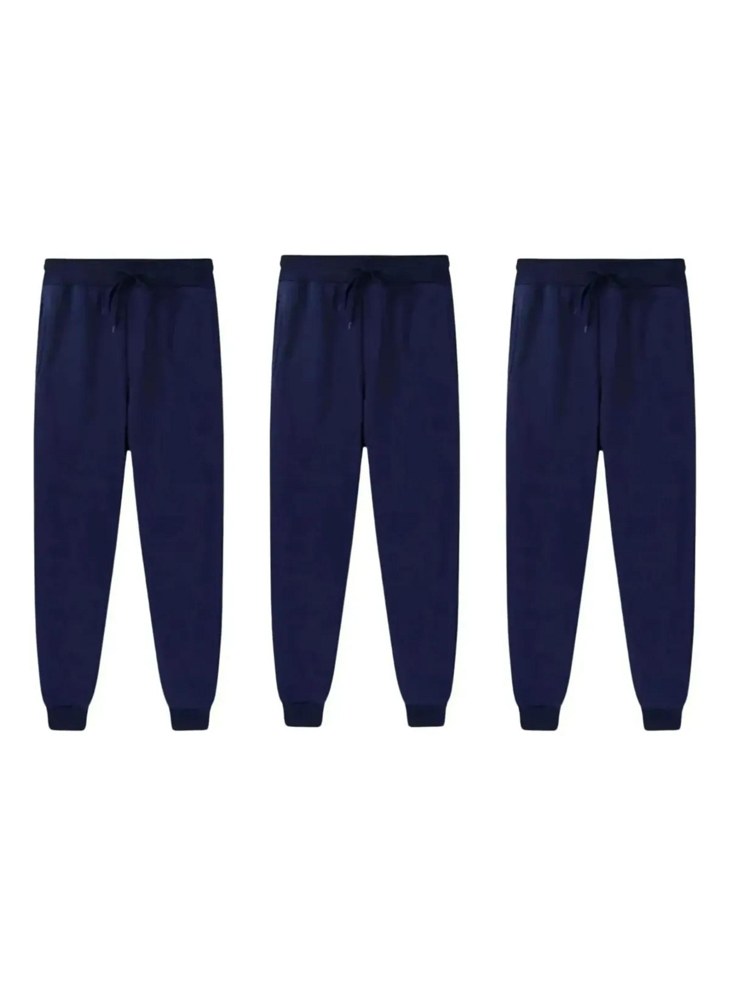 Pack 3 Pantalones Buzo Niños. Jogger Juvenil. Forro Polar. 797-3