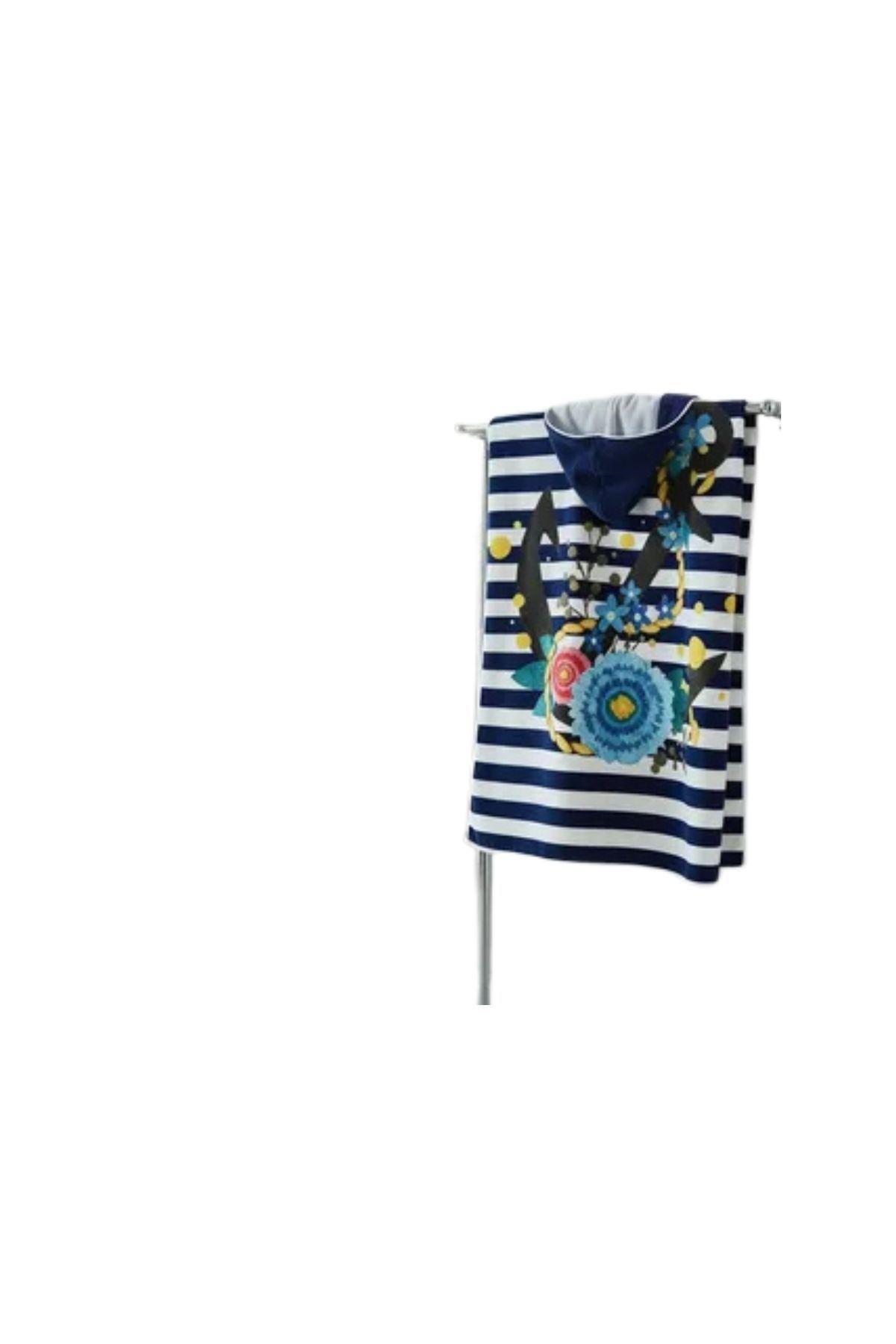 Pack 2 Toalla Mujer De Baño Con Capucha, Secado Rápido Rayas/Tigre. 380-6