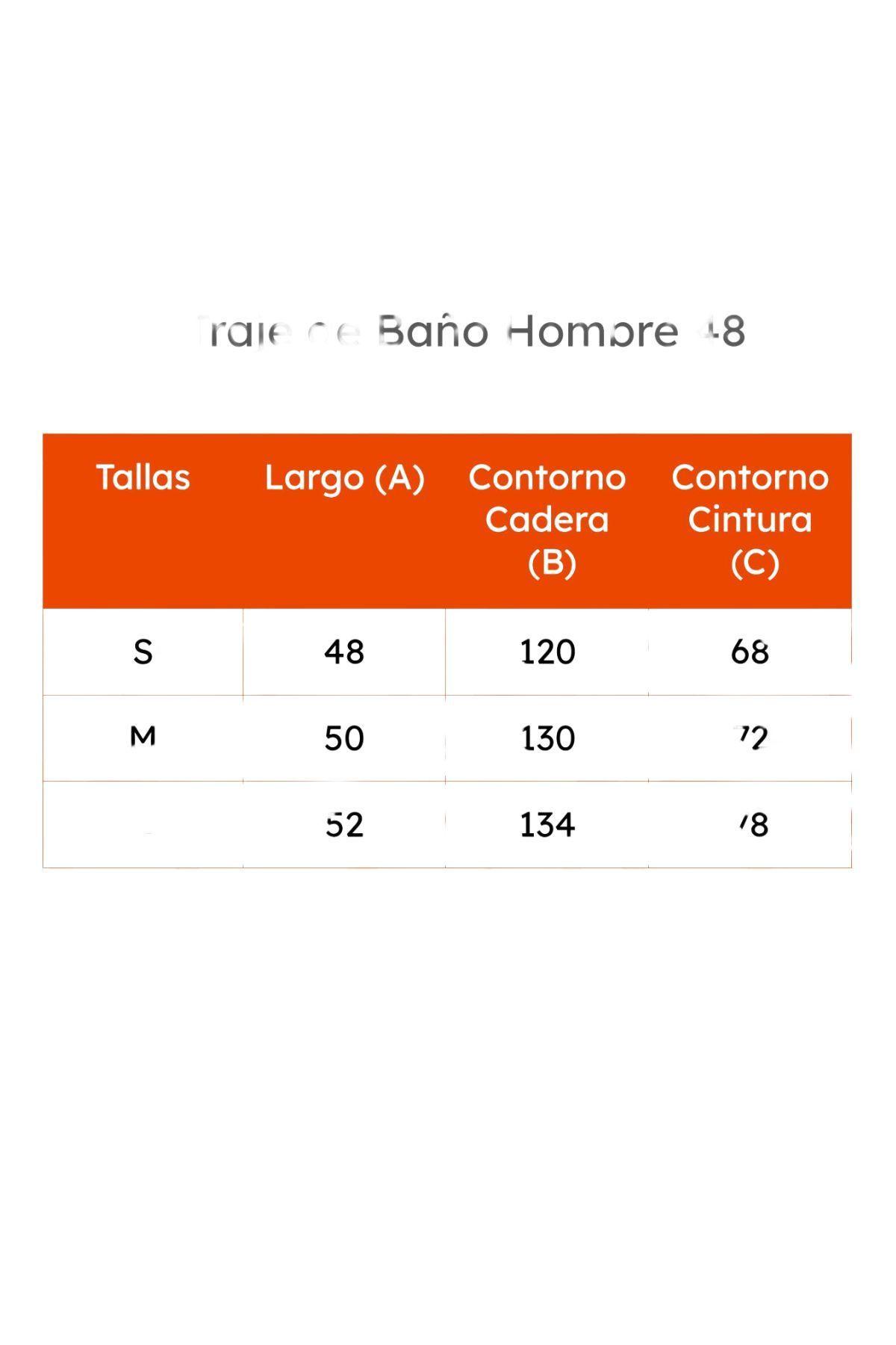 Traje De Baño Hombre Forro Malla. 48-3