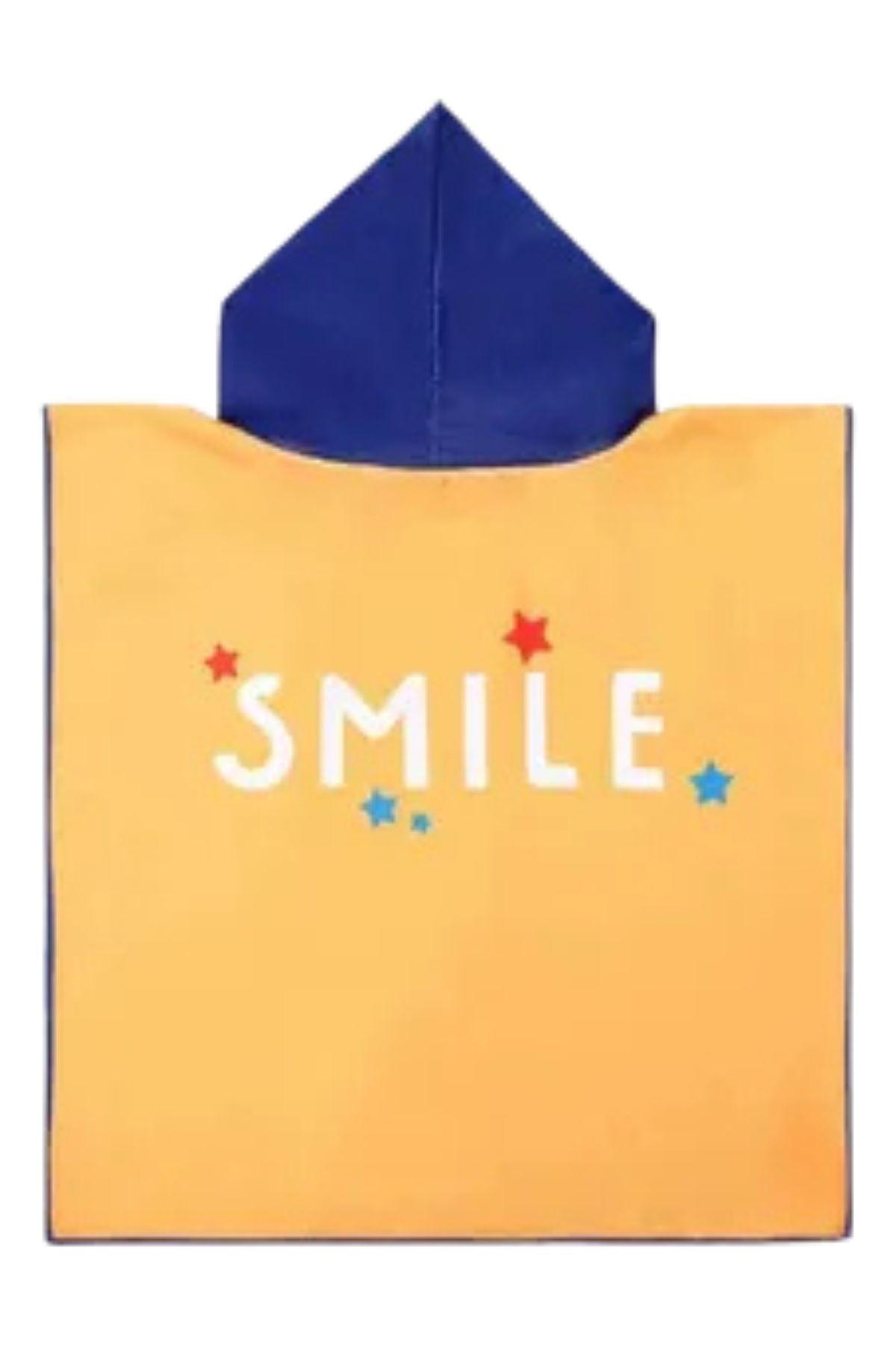 Toalla Playa Piscina Niño, Niña Capucha Diseños Dinosaurio Hello Amarillo -5