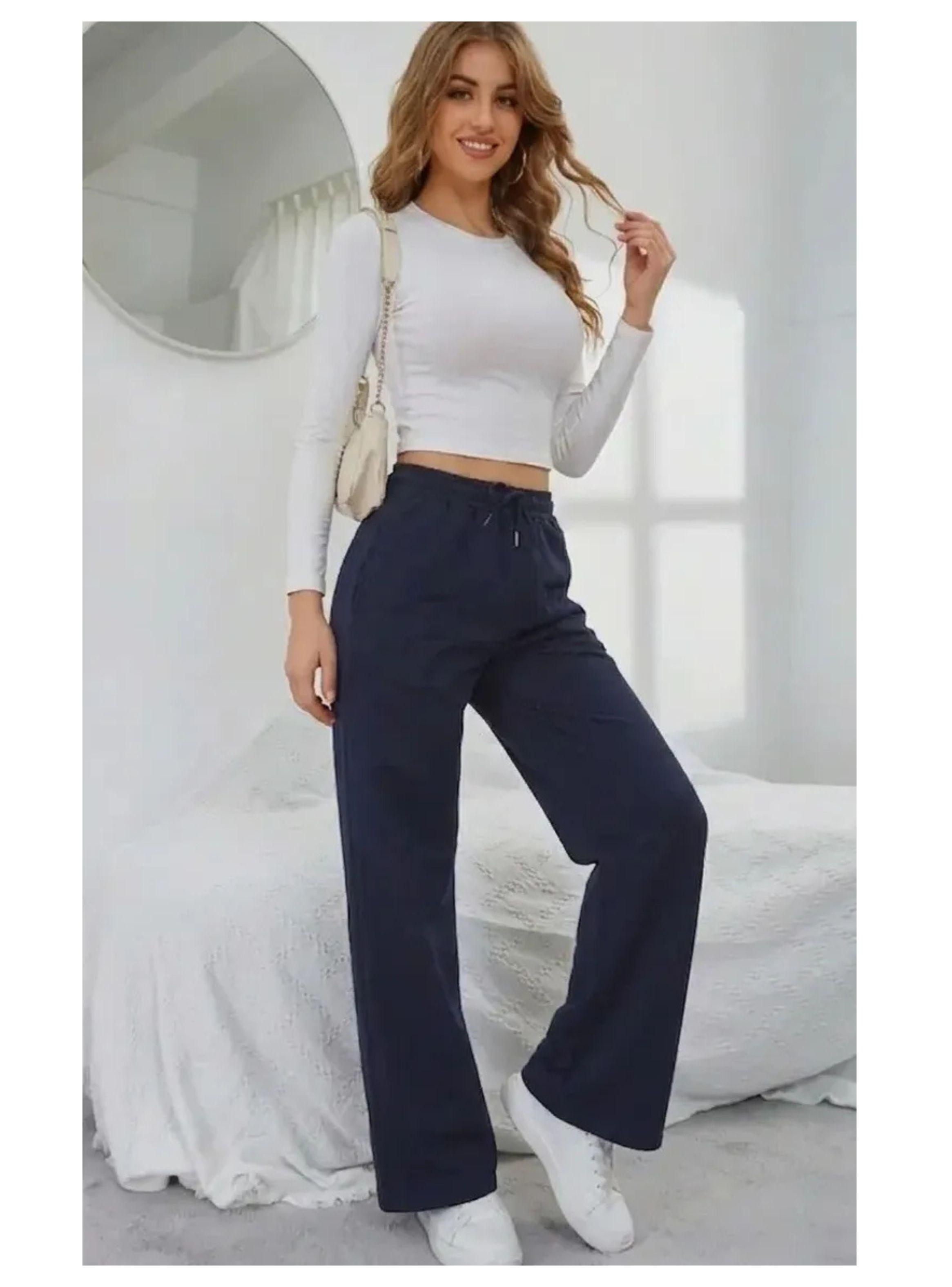 Pantalón Jogger Mujer Recto Forro Interior Corderito Grueso 8675-4
