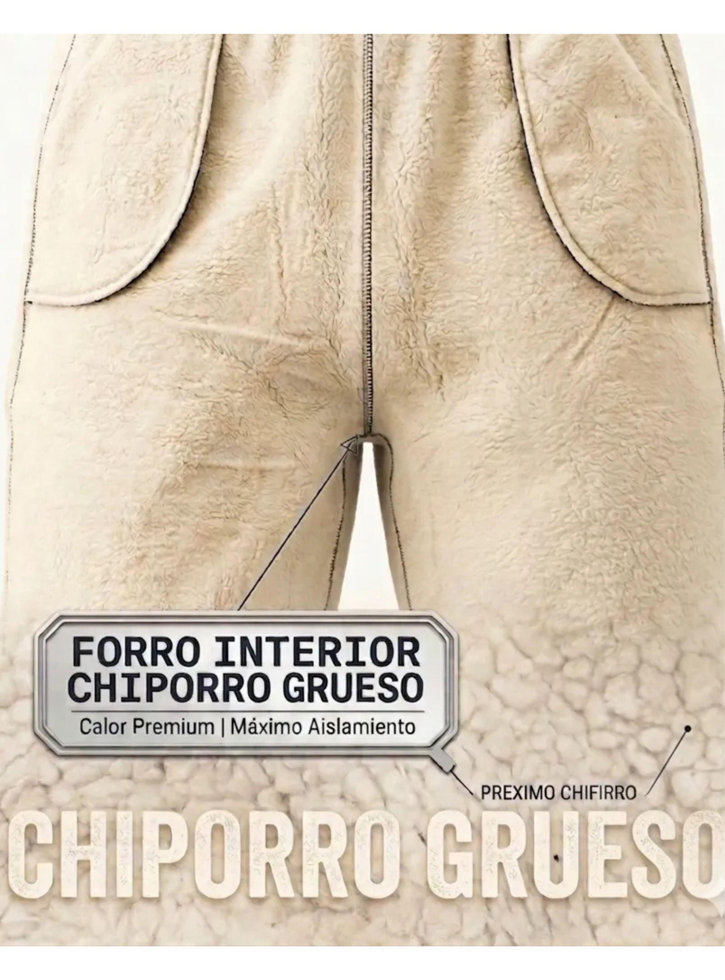 Pantalón Jogger Mujer Recto Forro Interior Corderito Grueso 8675-6