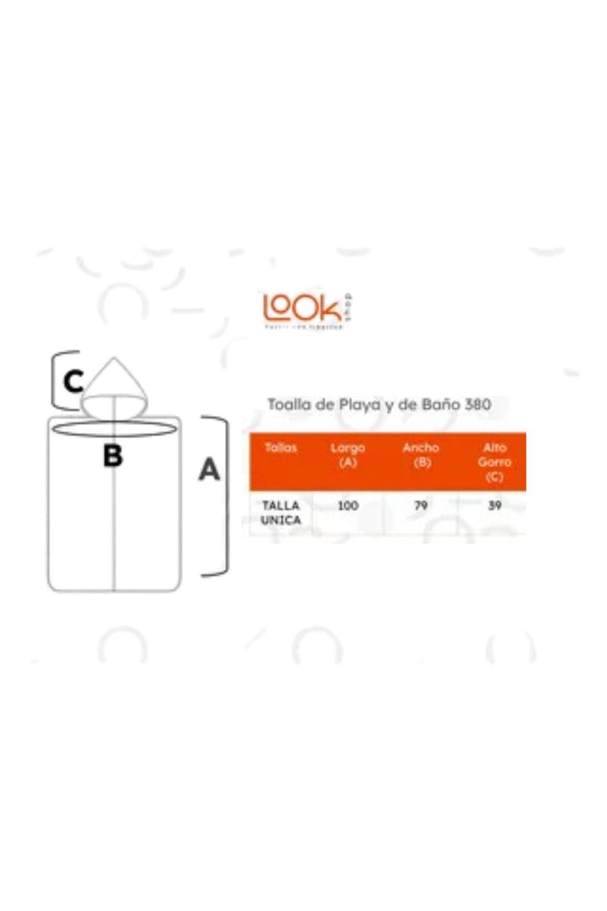 Toalla De Playa Y De Baño Con Capucha, Secado Rápido Rosado 380-7