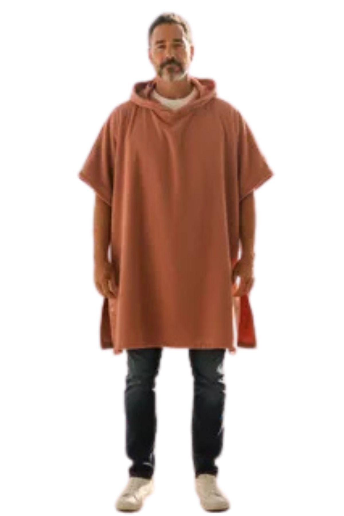 Toalla De Playa Y De Baño Con Capucha, Secado Rápido Rosado 380-2