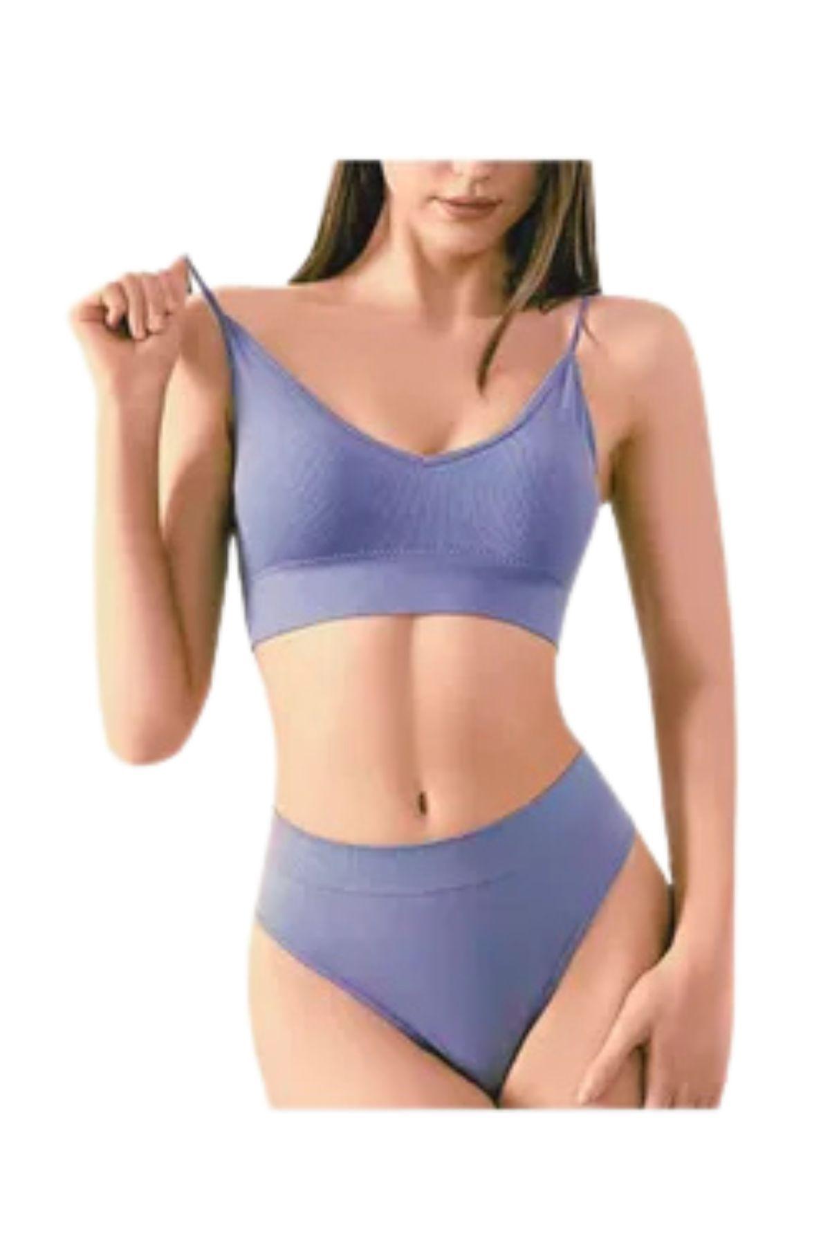 Lencería 2 Conjuntos Ropa Interior Sosten + Calzon 4 Piezas 666-3