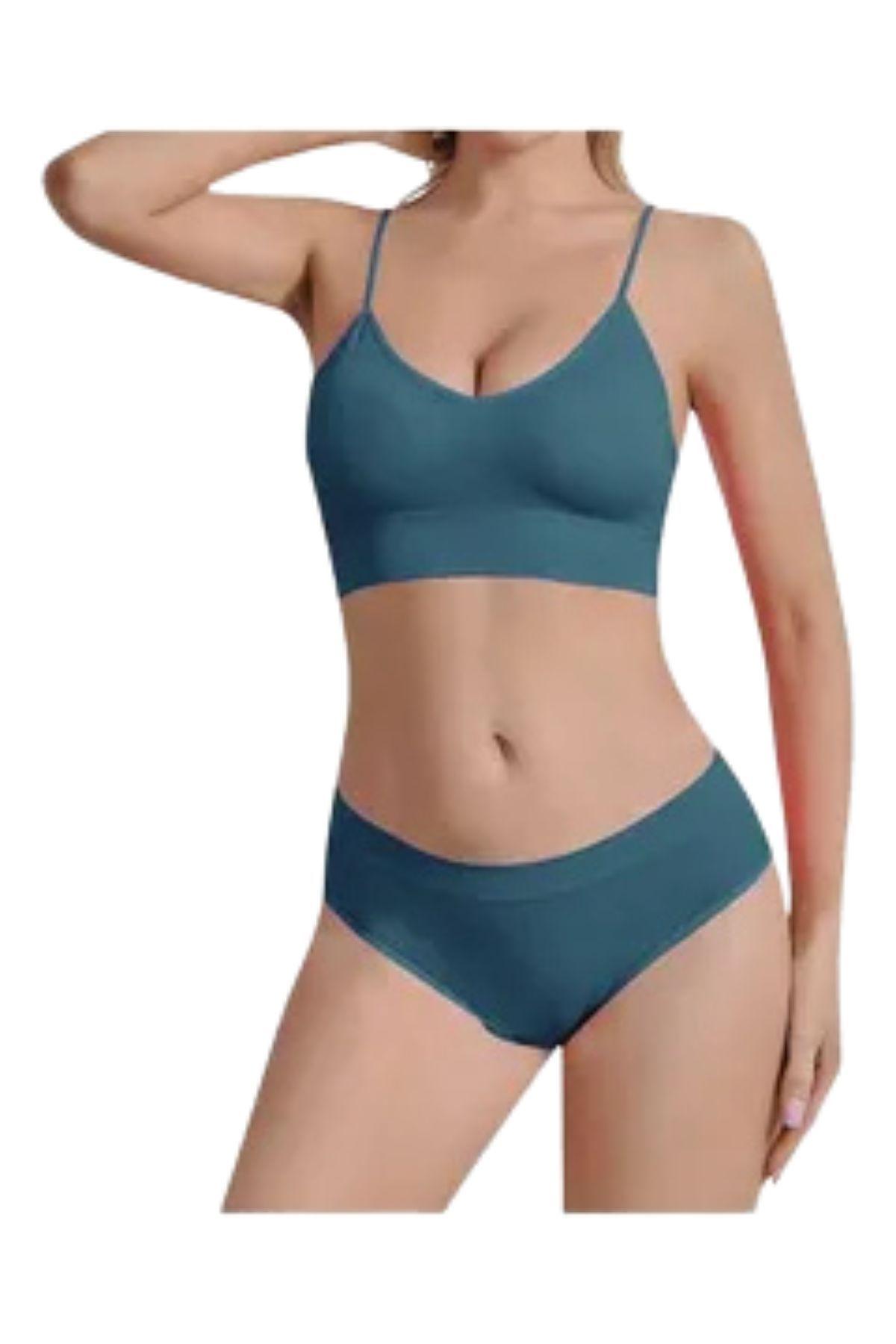 Lencería 2 Conjuntos Ropa Interior Sosten + Calzon 4 Piezas 666-4