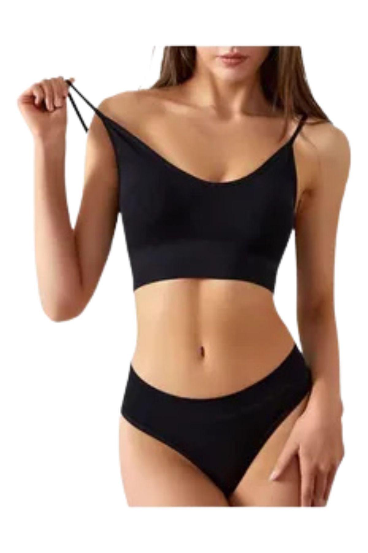 Lencería 2 Conjuntos Ropa Interior Sosten + Calzon 4 Piezas 666-6