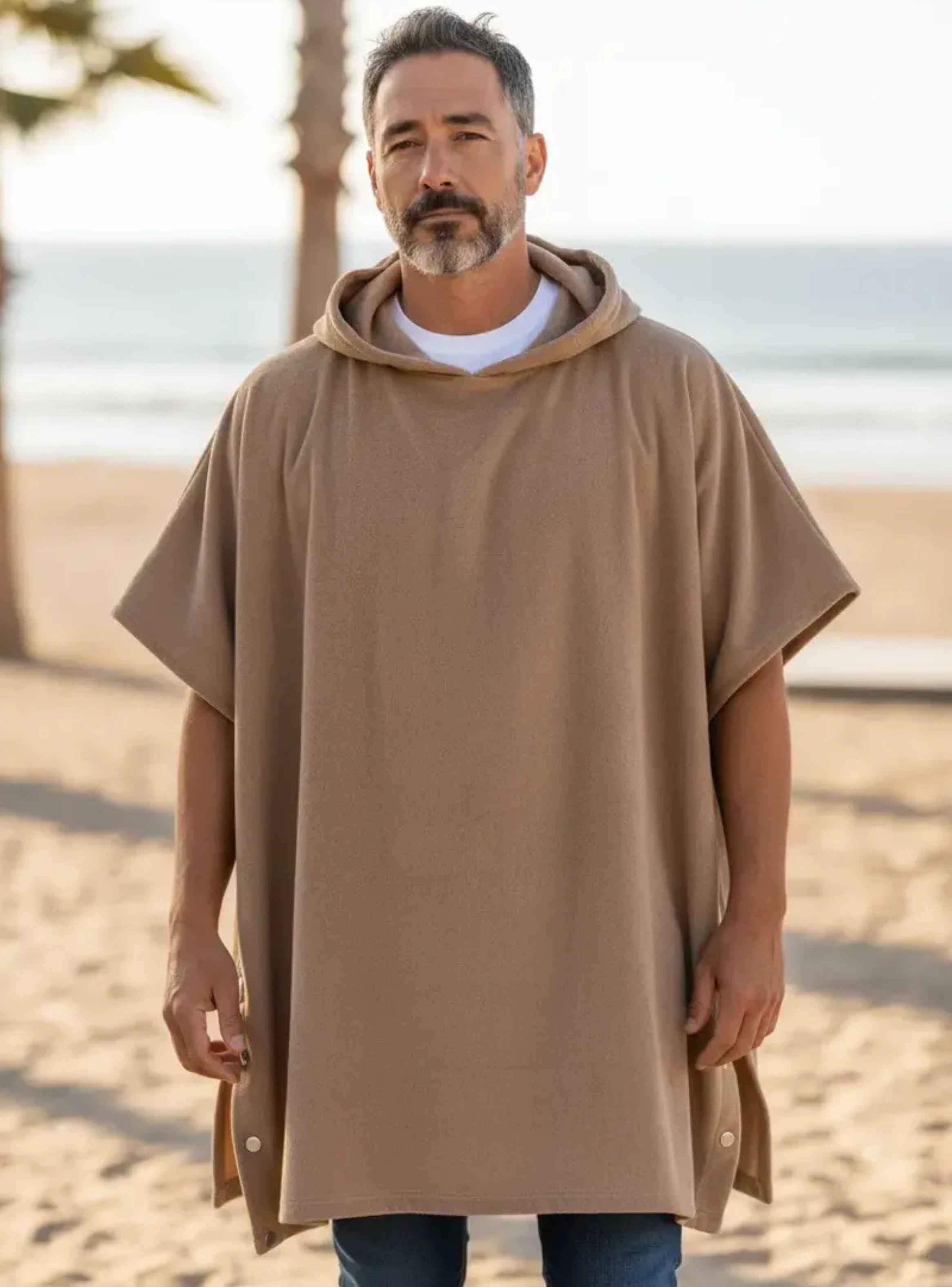 Toalla De Playa Y De Baño Con Capucha, Secado Rápido Rayas 380-2