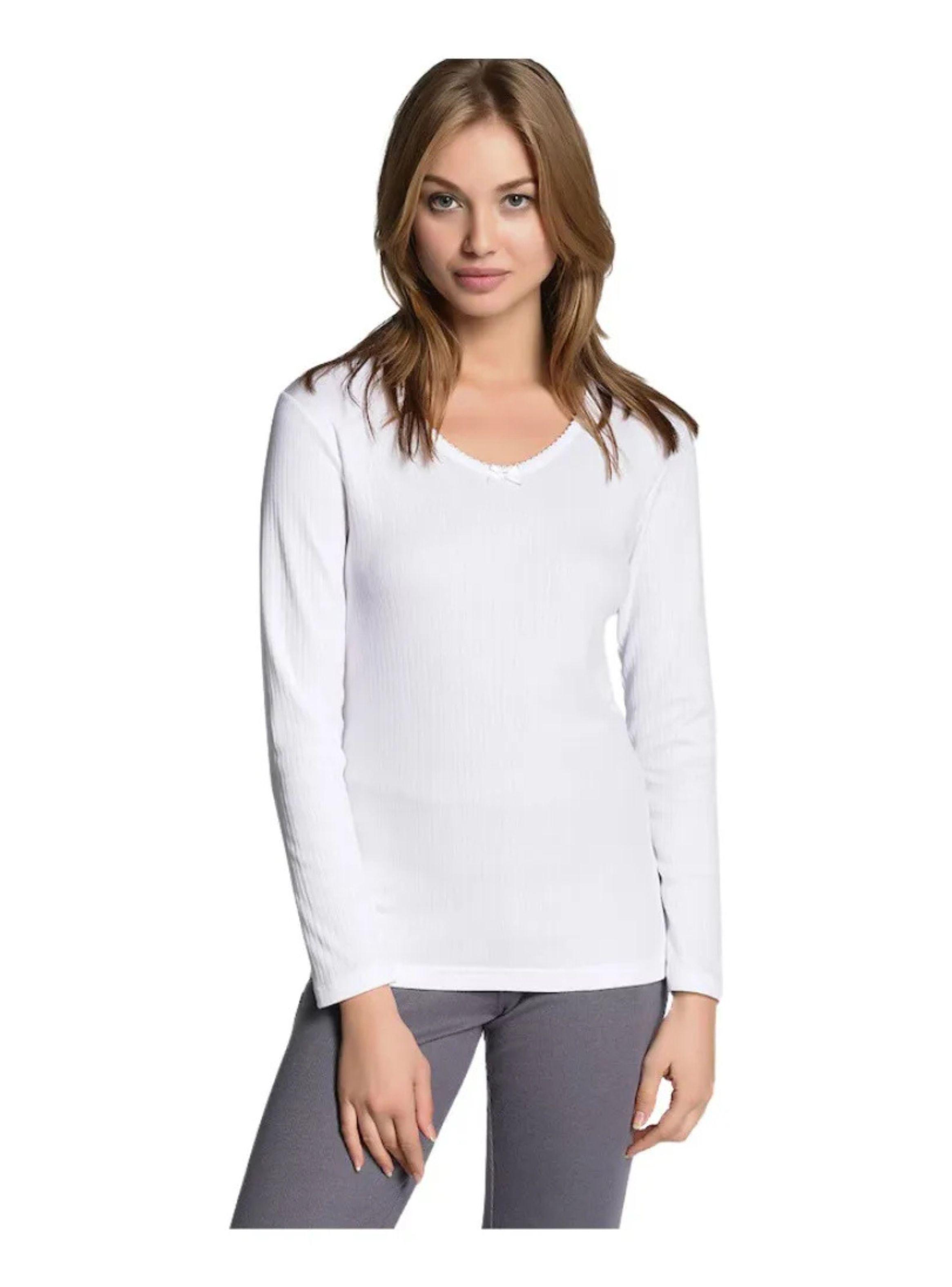 Camiseta Mujer, Juvenil, Niña, Manga Larga, Algodón 114-0