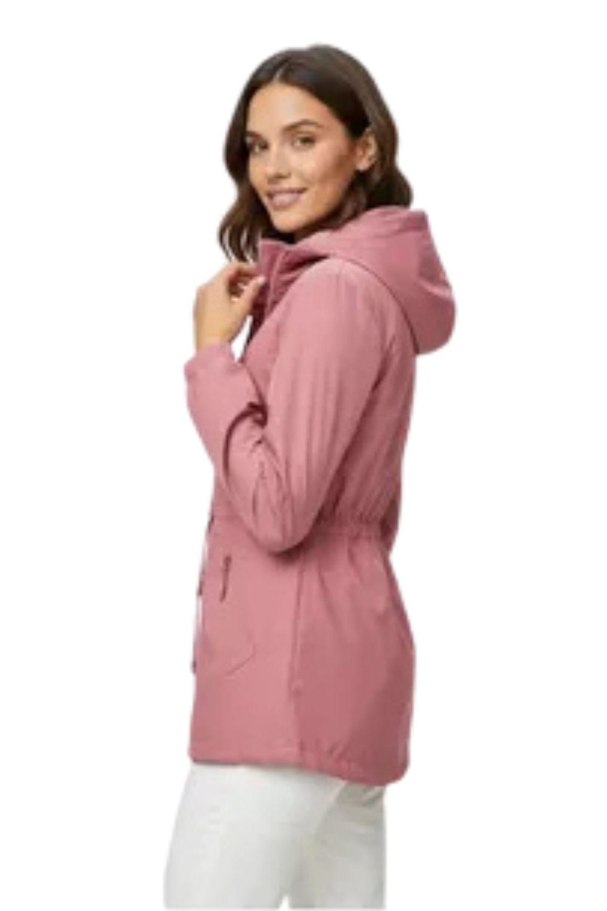 Corta Viento Mujer Parka Liviana Premium Chaqueta Gorro Impe H2-2