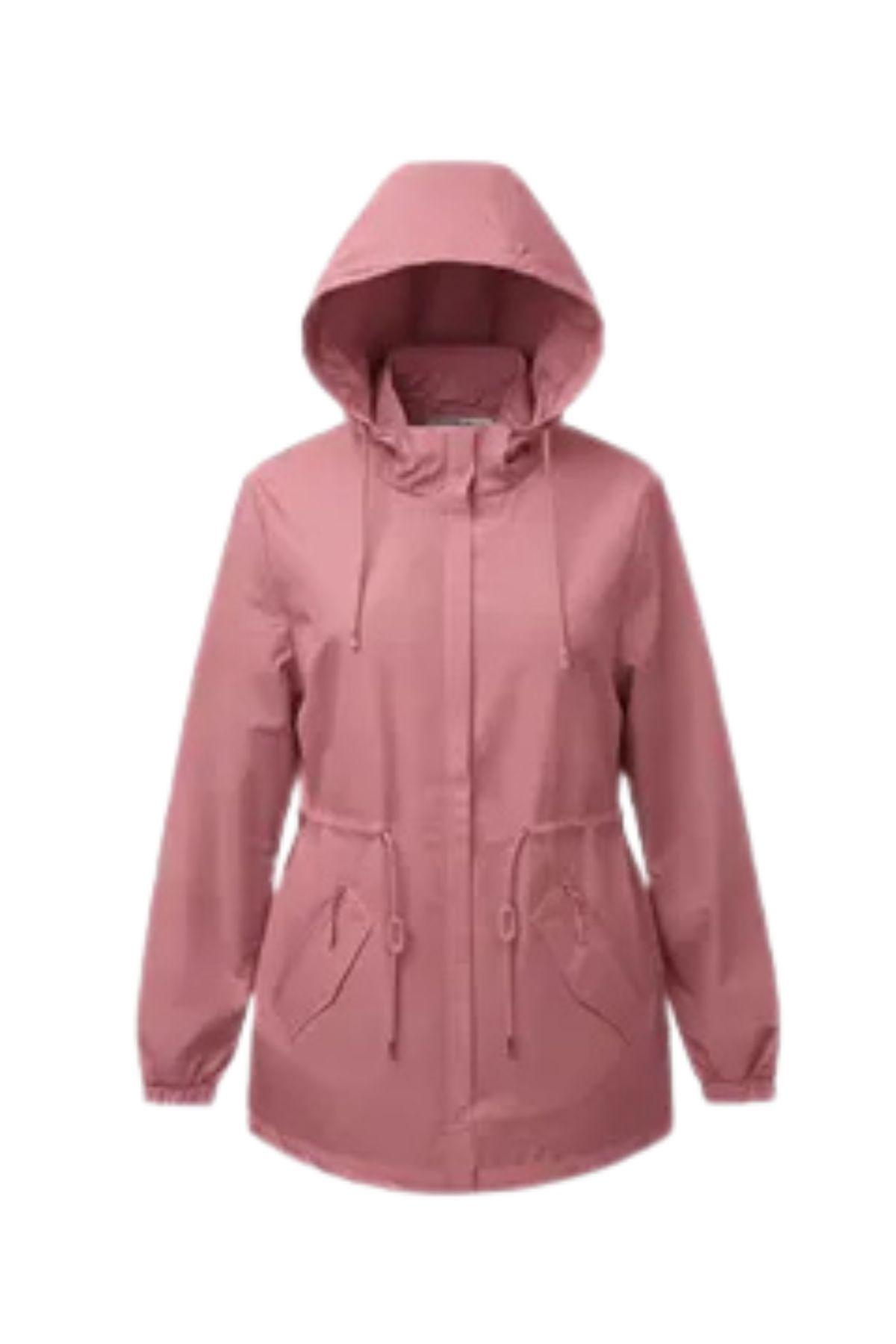 Corta Viento Mujer Parka Liviana Premium Chaqueta Gorro Impe H2-3