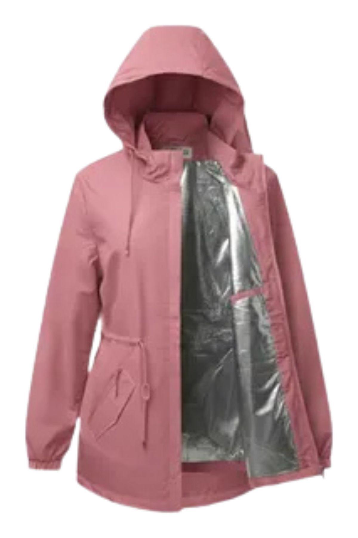 Corta Viento Mujer Parka Liviana Premium Chaqueta Gorro Impe H2-5