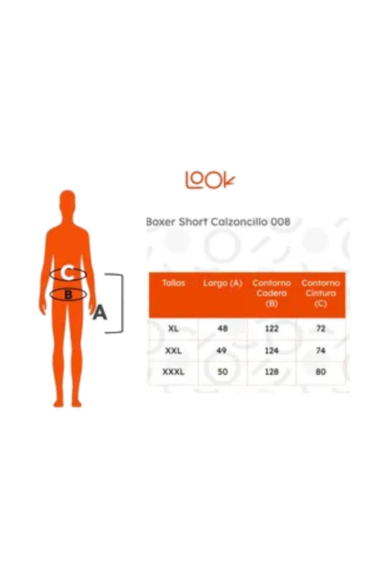 Pack 4 Bóxer Short Calzoncillo Suelto Tradicional Marrueco 008-5