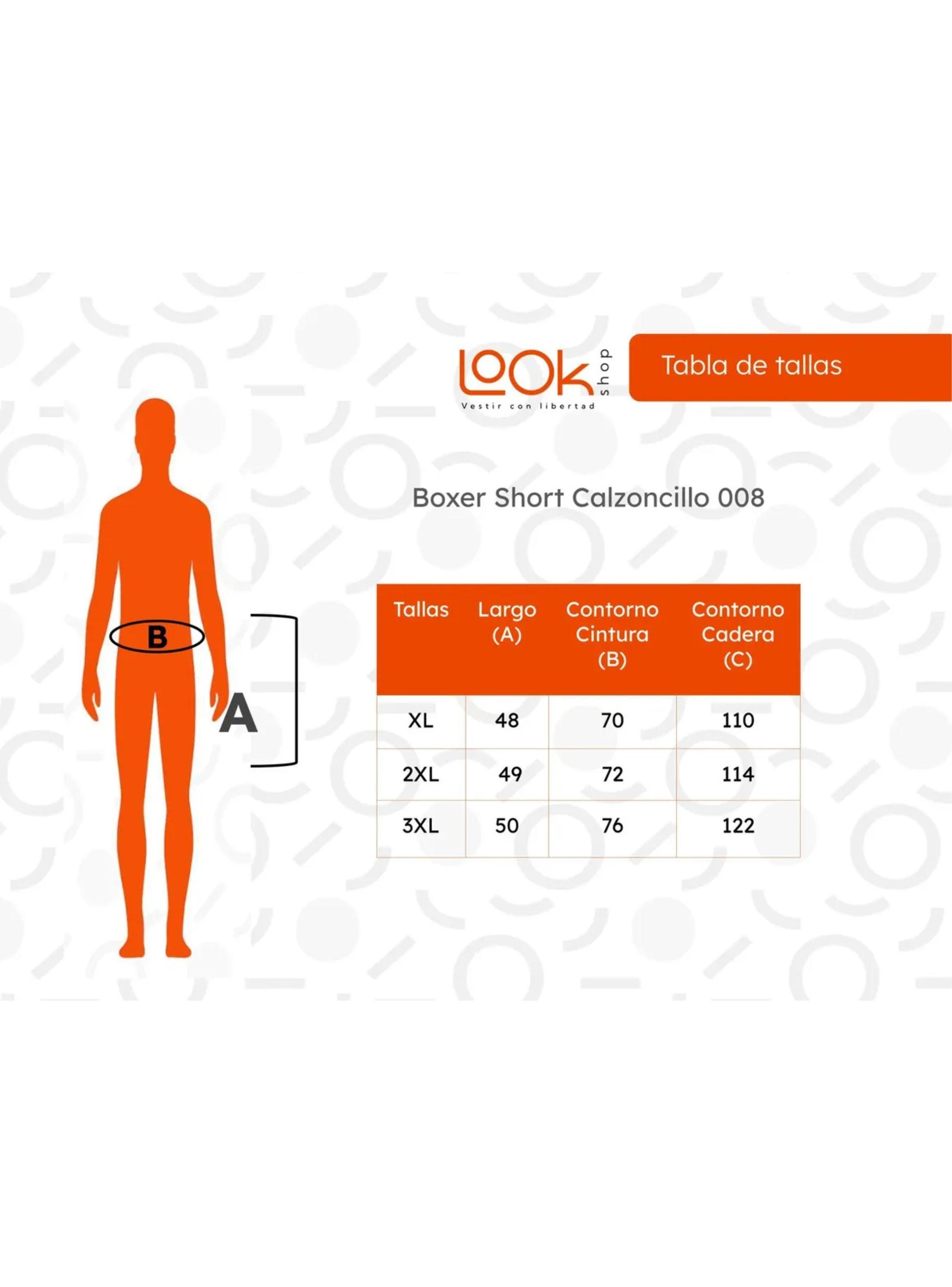 Pack 4 Bóxer Short Calzoncillo Suelto Tradicional Marrueco 008-9