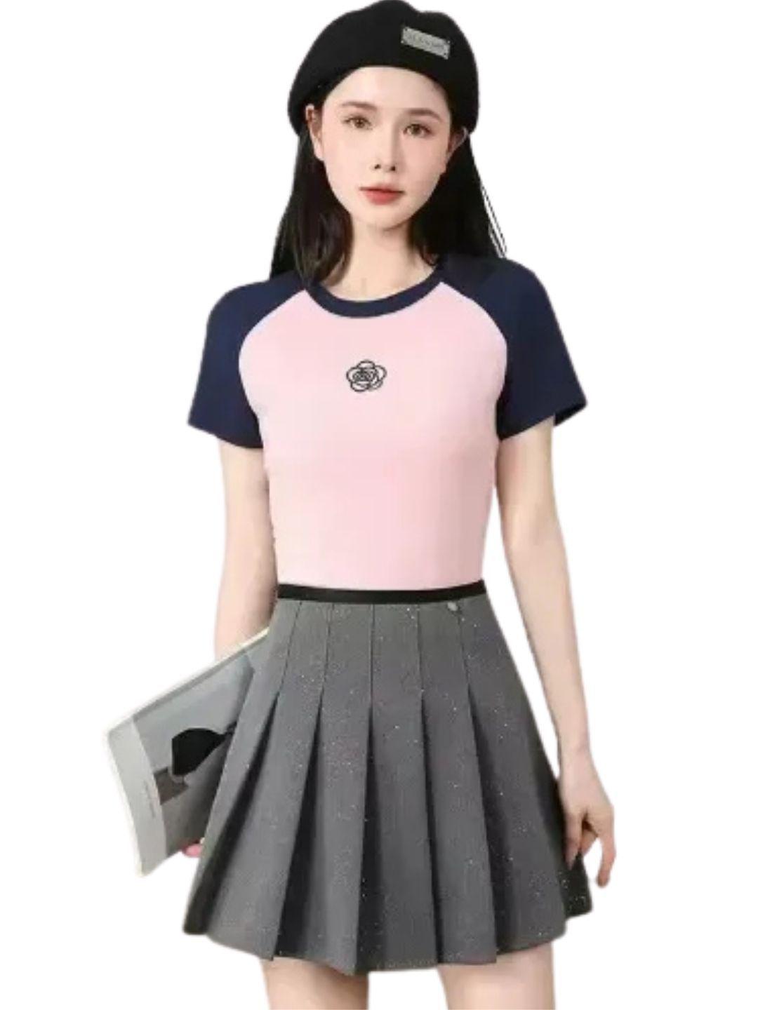 Polera Mujer Juvenil Tipo Algodón Grueso. Tendencia  593-0