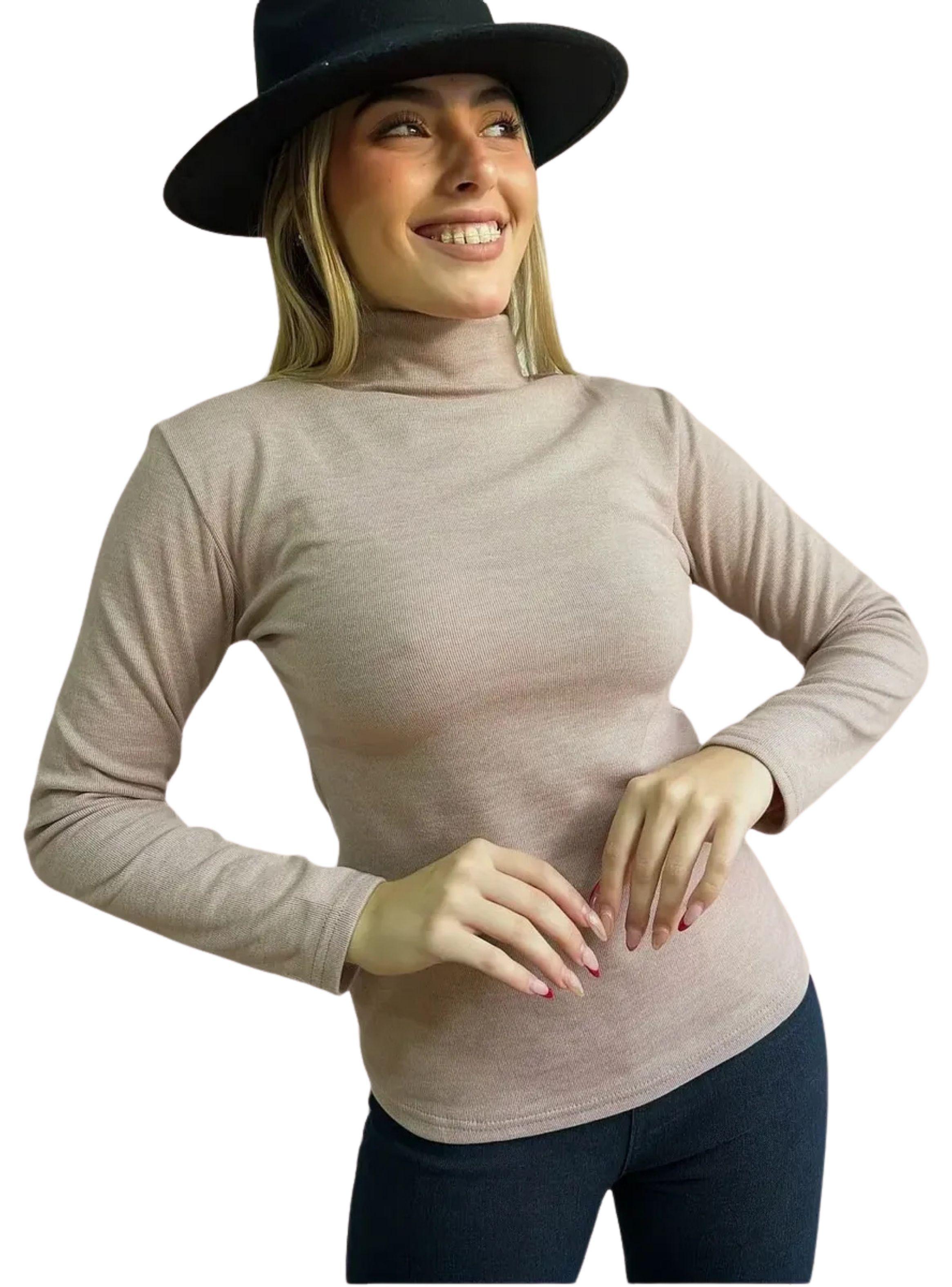 Polera Beatle Mujer Juvenil Manga Larga Lanilla Y Polar 2035-0